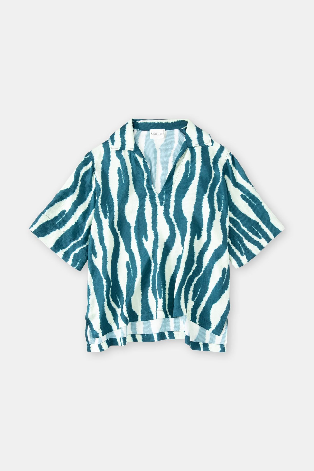 SHORT SLEEVE TUNIC SHIRTS & BLOUSES MIDNIGHT LAKE 5