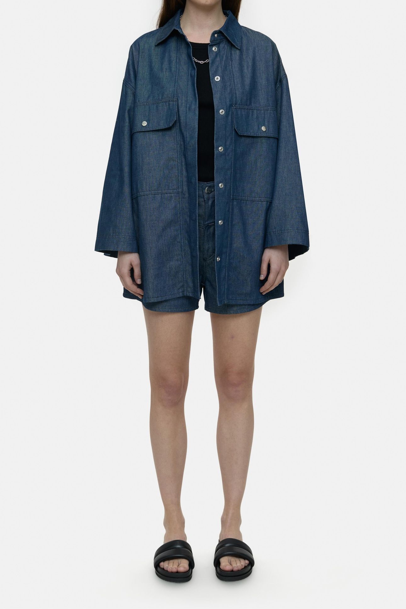 BOYFRIEND SHIRT DARK BLUE 1