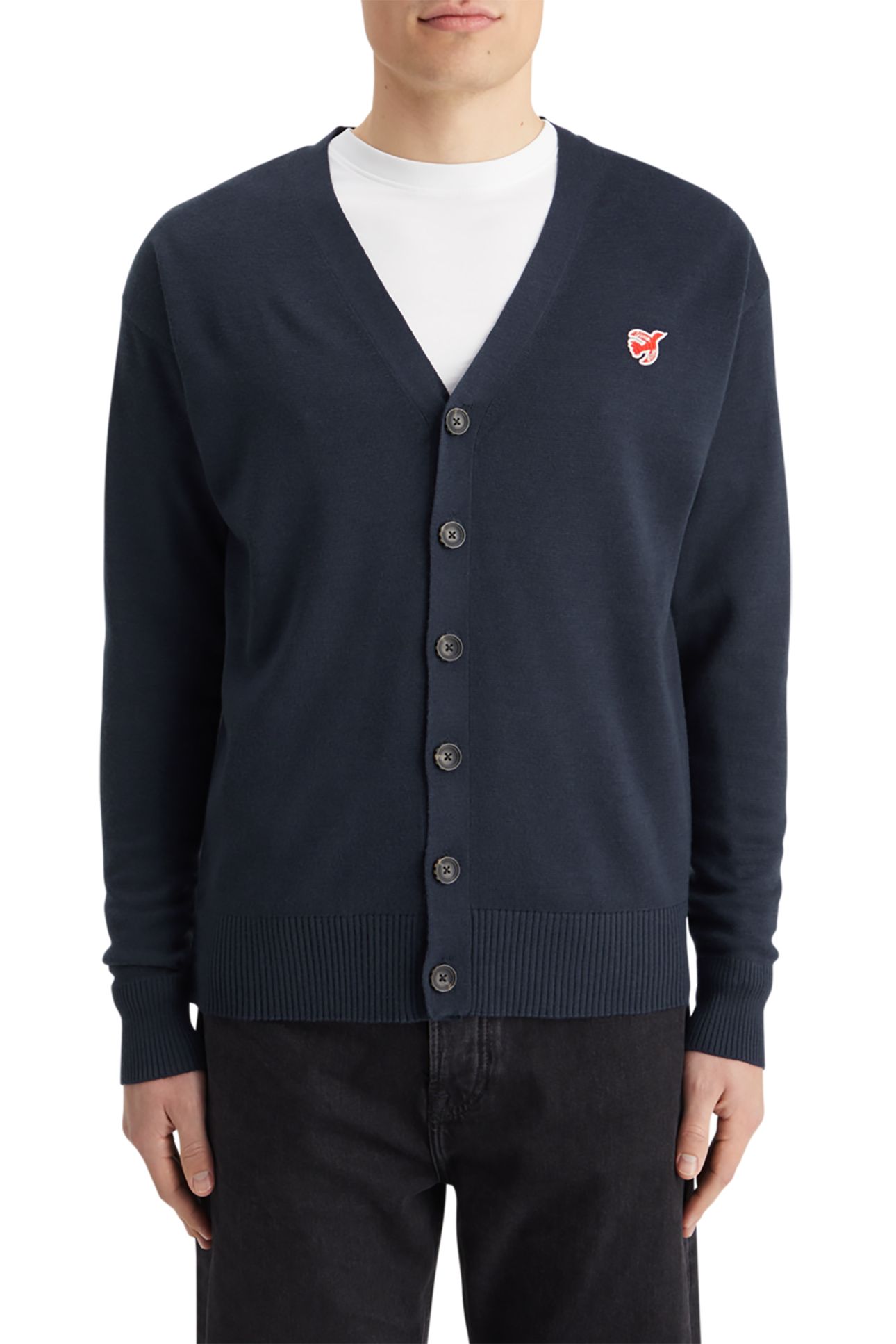 CORE - THE FREE SPIRIT PEACE BIRD CARDIGAN NAVY 1