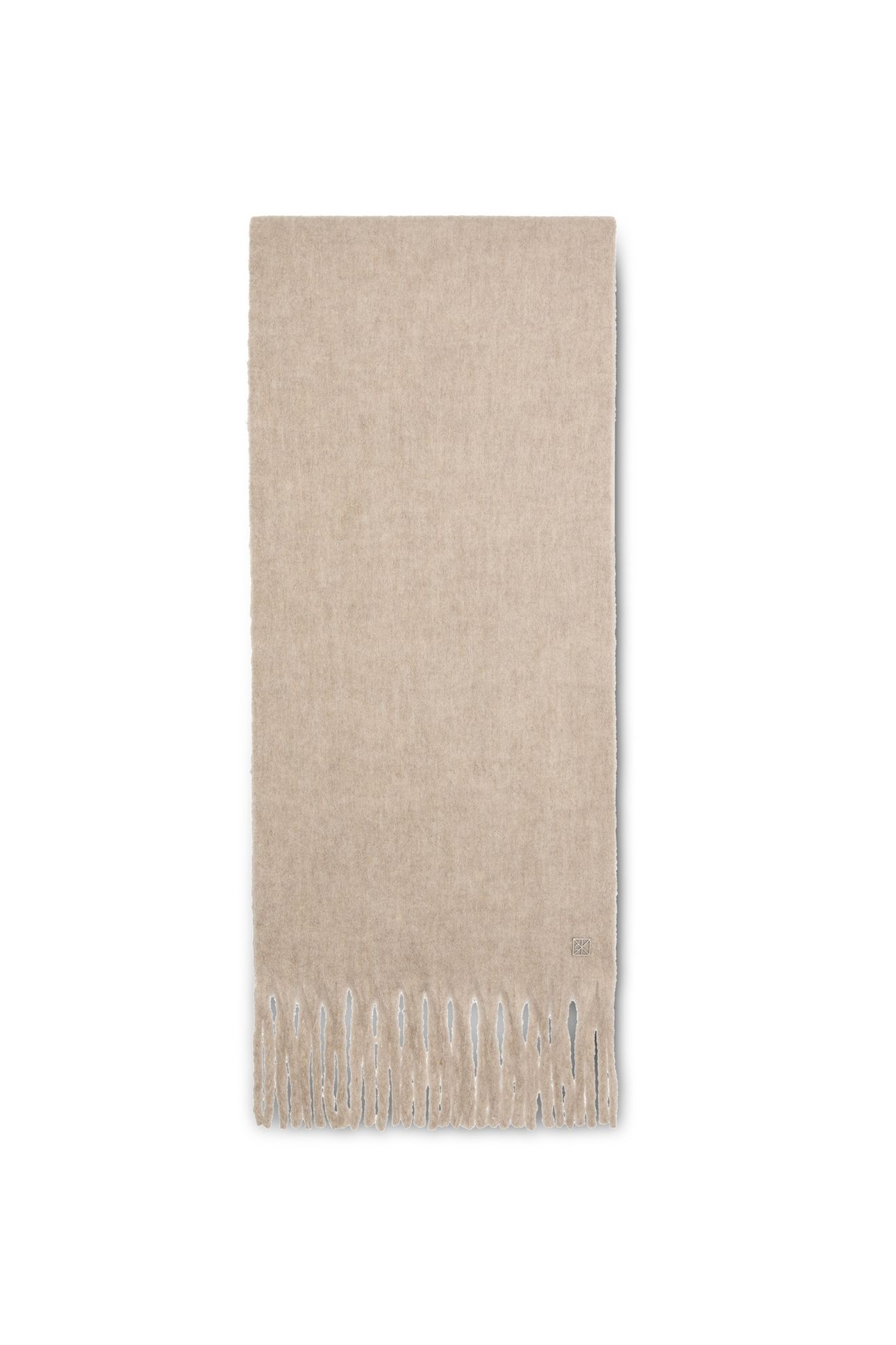 EMBLEM BRUSHED SCARF CHATEAU GRAY 1