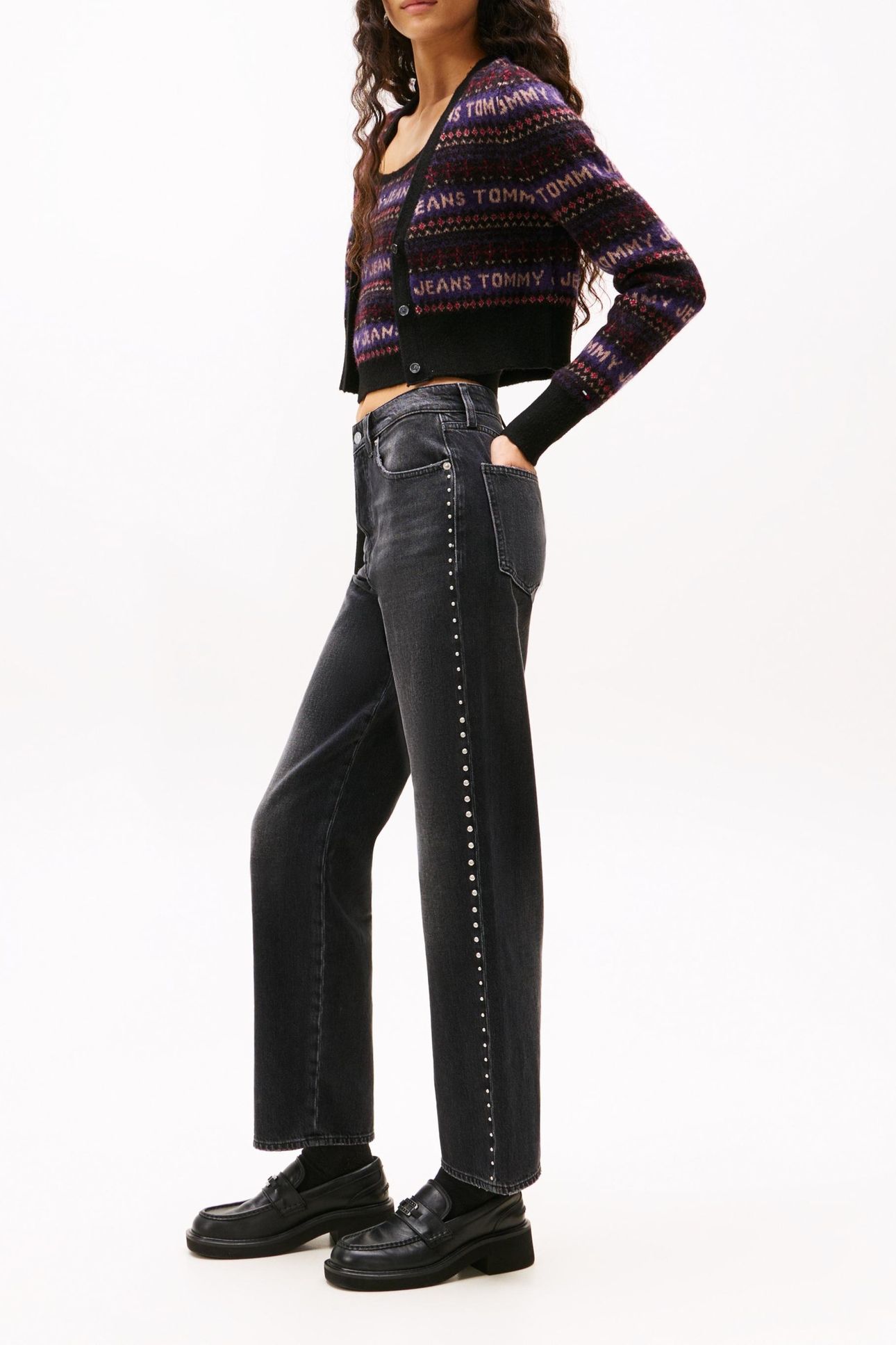 LAYLA HIGH RISE SLIM STRAIGHT JEANS DENIM BLACK 5