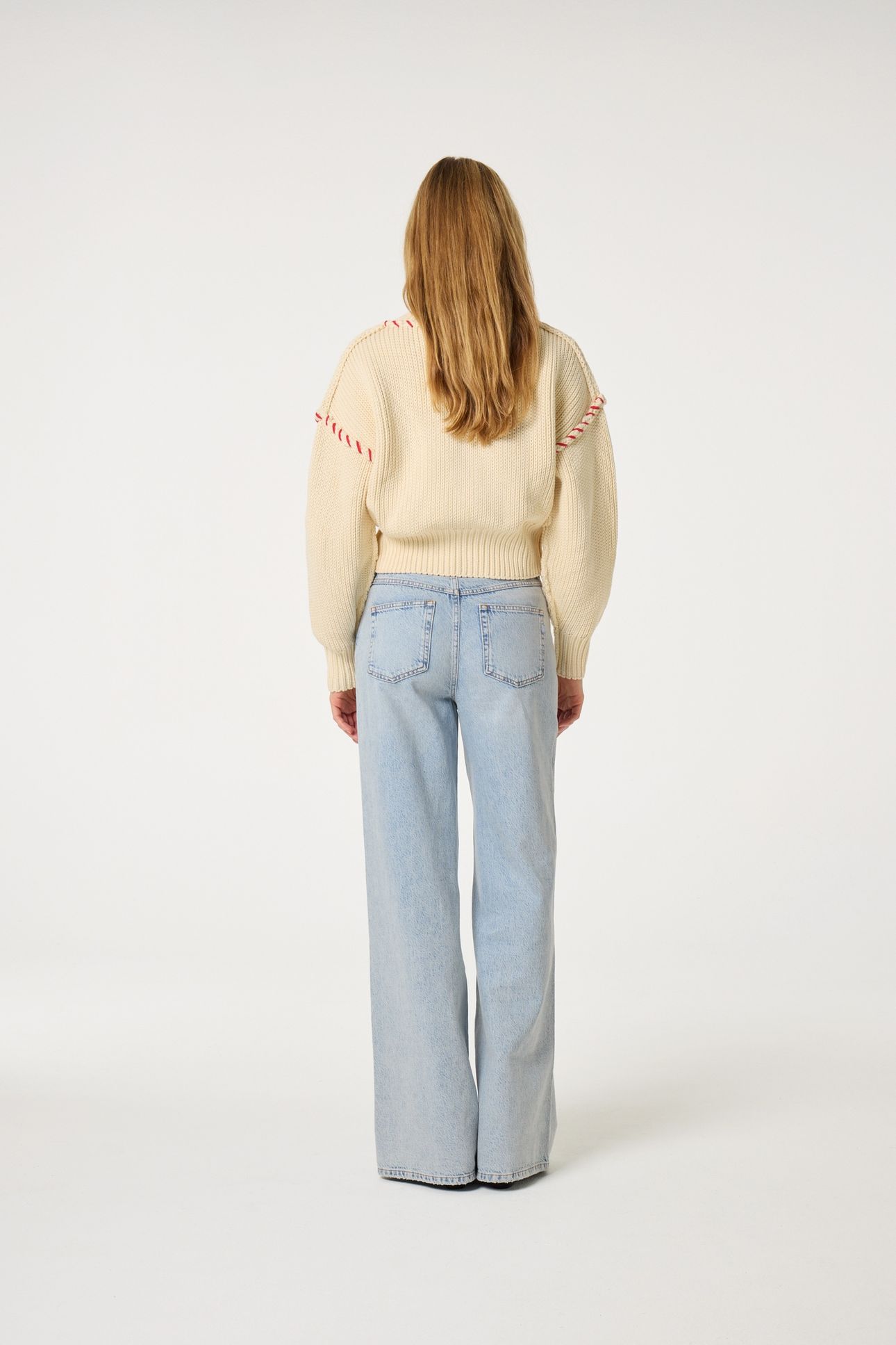 ALEX WIDE LEG JEANS FADED LIGHT BLUE 2