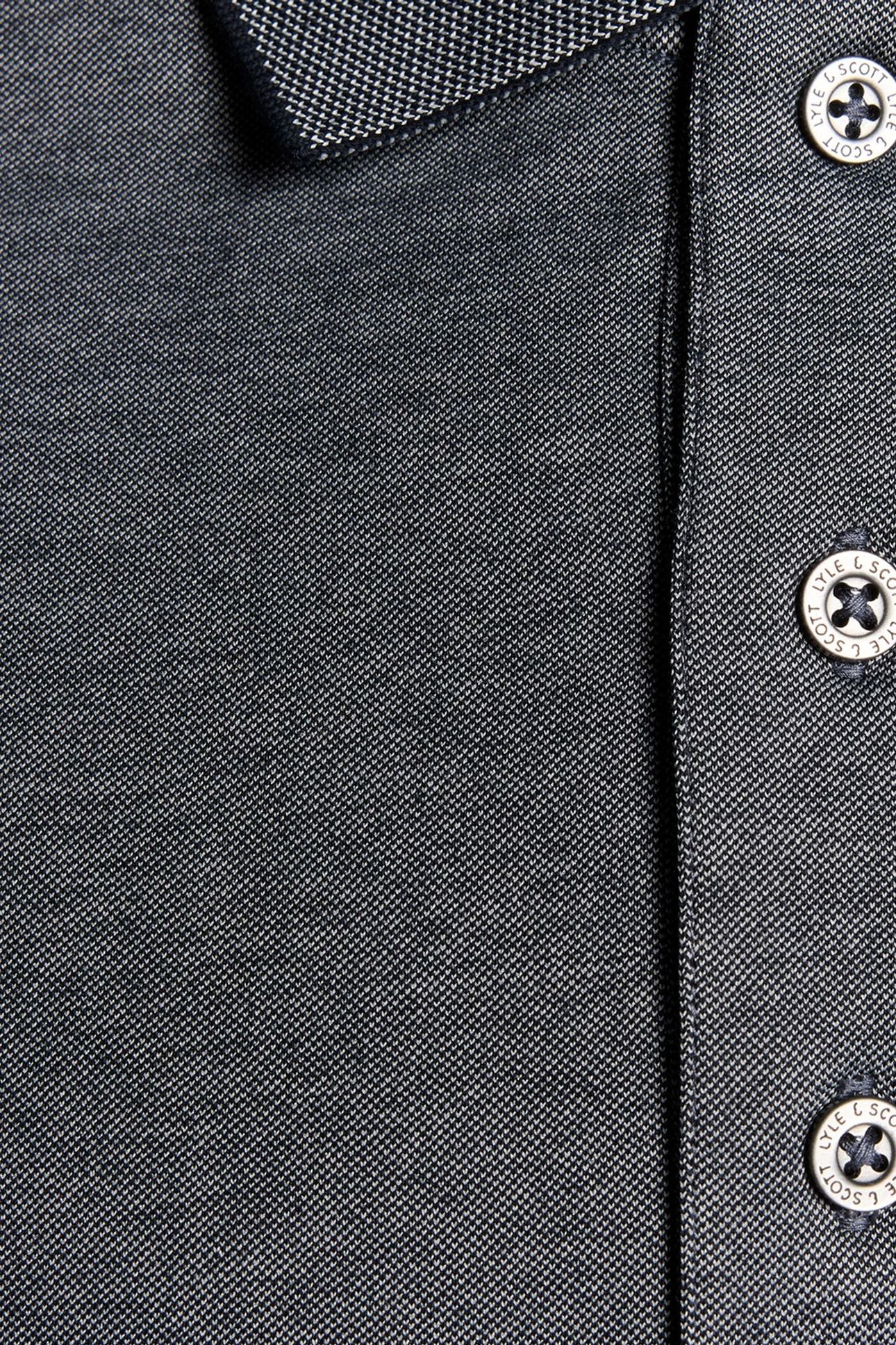 PIQUE INTERLOCK POLO SHIRT CHAMBRAY BLUE 4