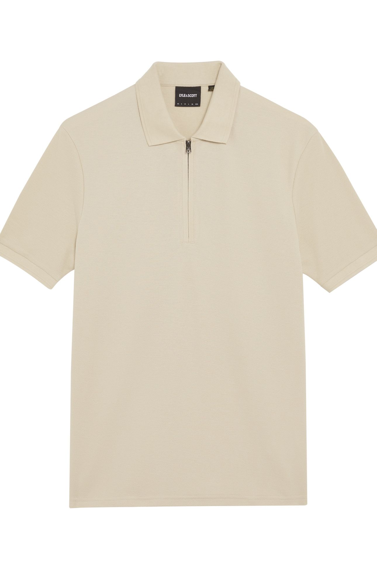OTTOMAN HALF ZIP POLO SHIRT GREY TAUPE 4