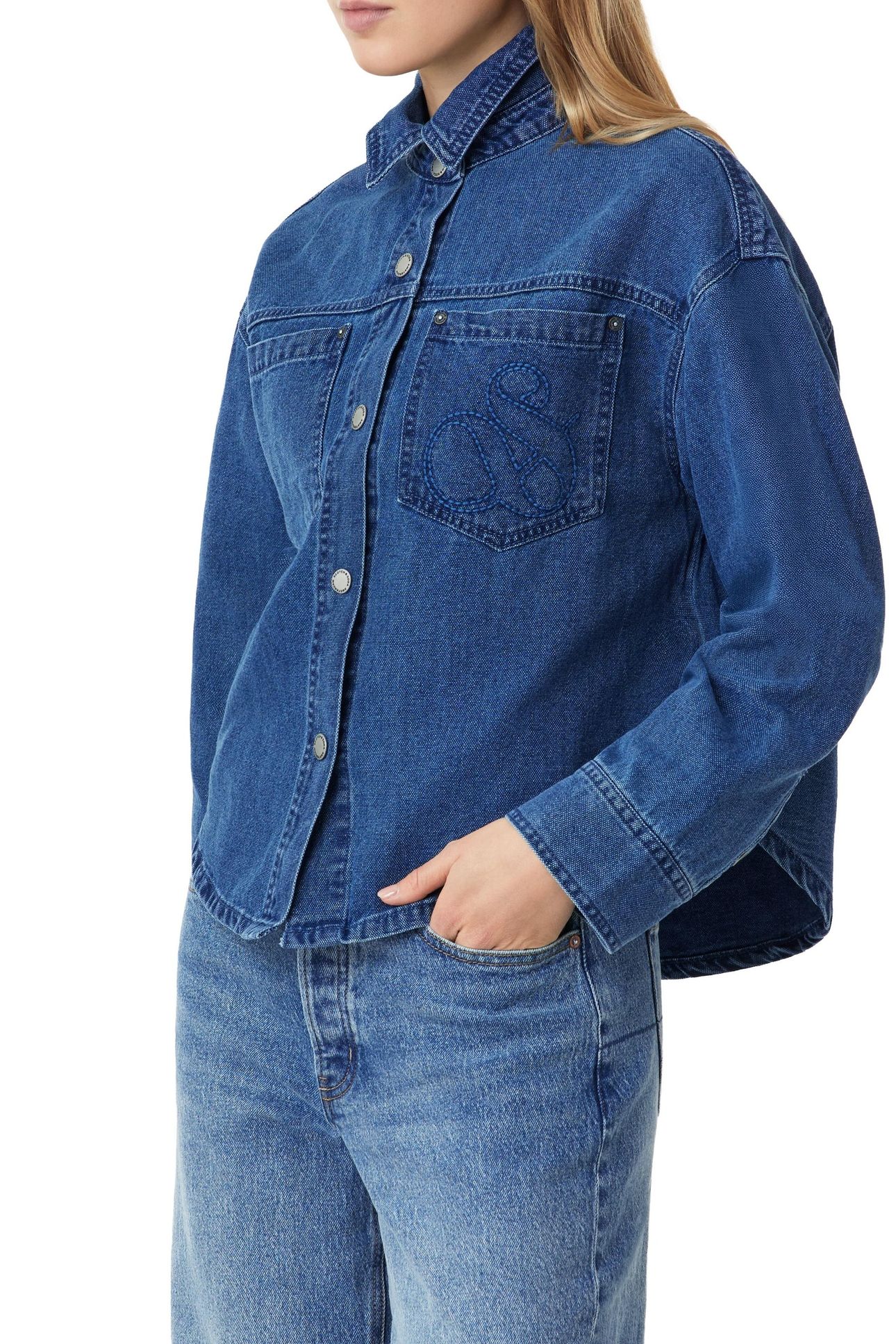 UTILITY DENIM SHACKET ROYAL BLUE 4