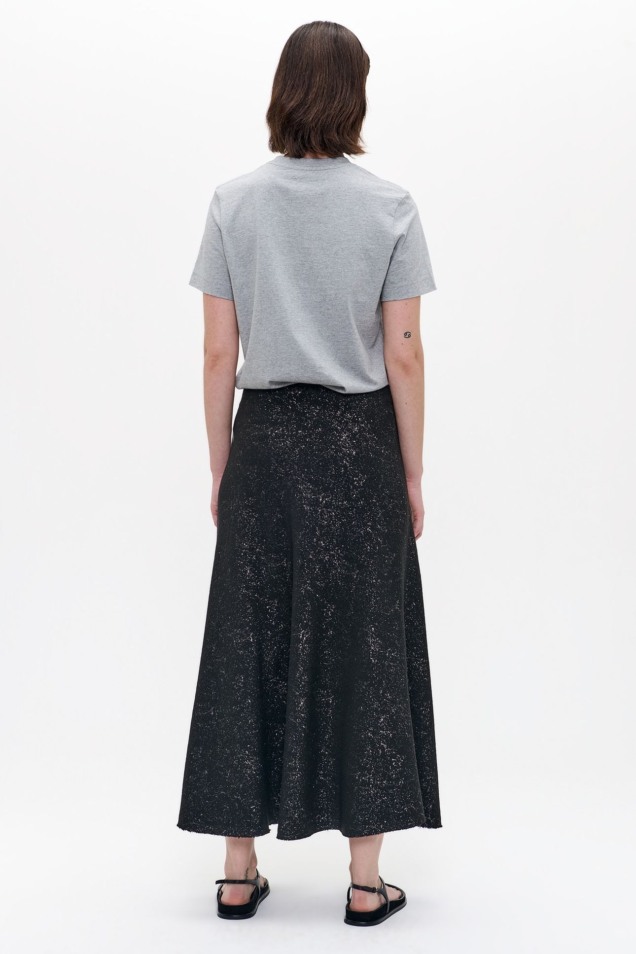 SHIMMER SKIRT BLACK 3