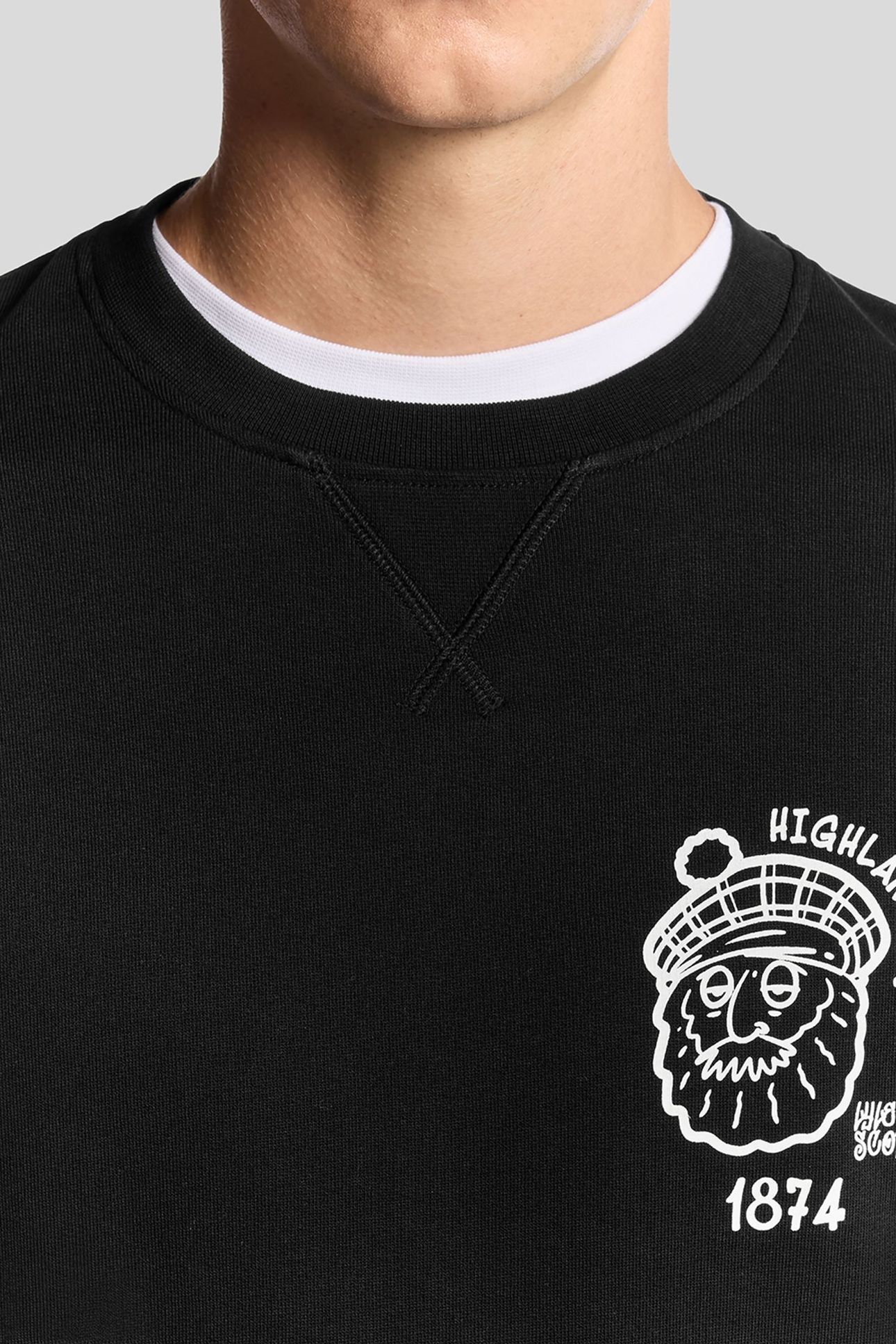 HIGHLANDER GRAPHIC SWEATSHIRT JET BLACK 6