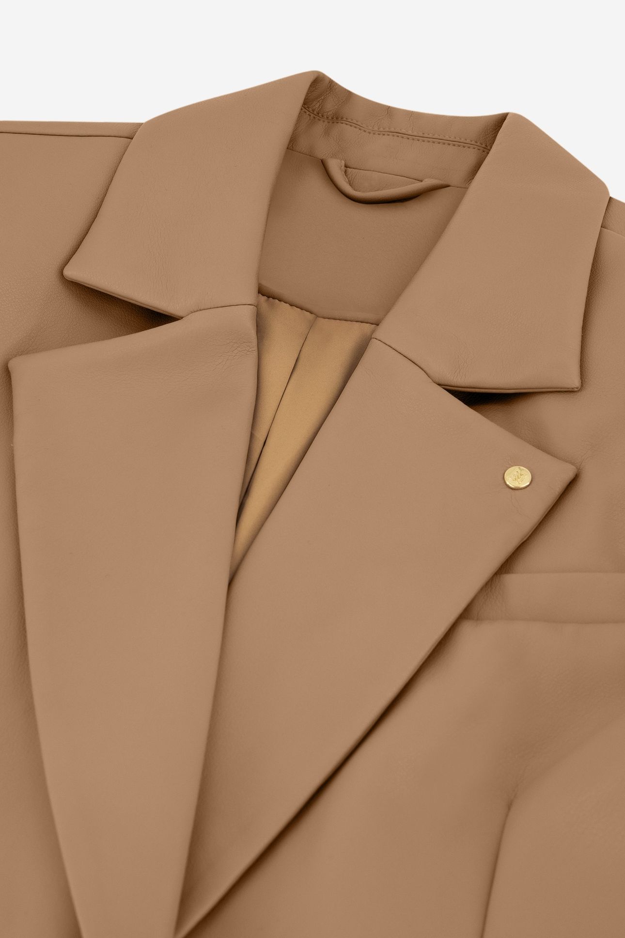 ILEVIO PU BLAZER CARAMEL 4