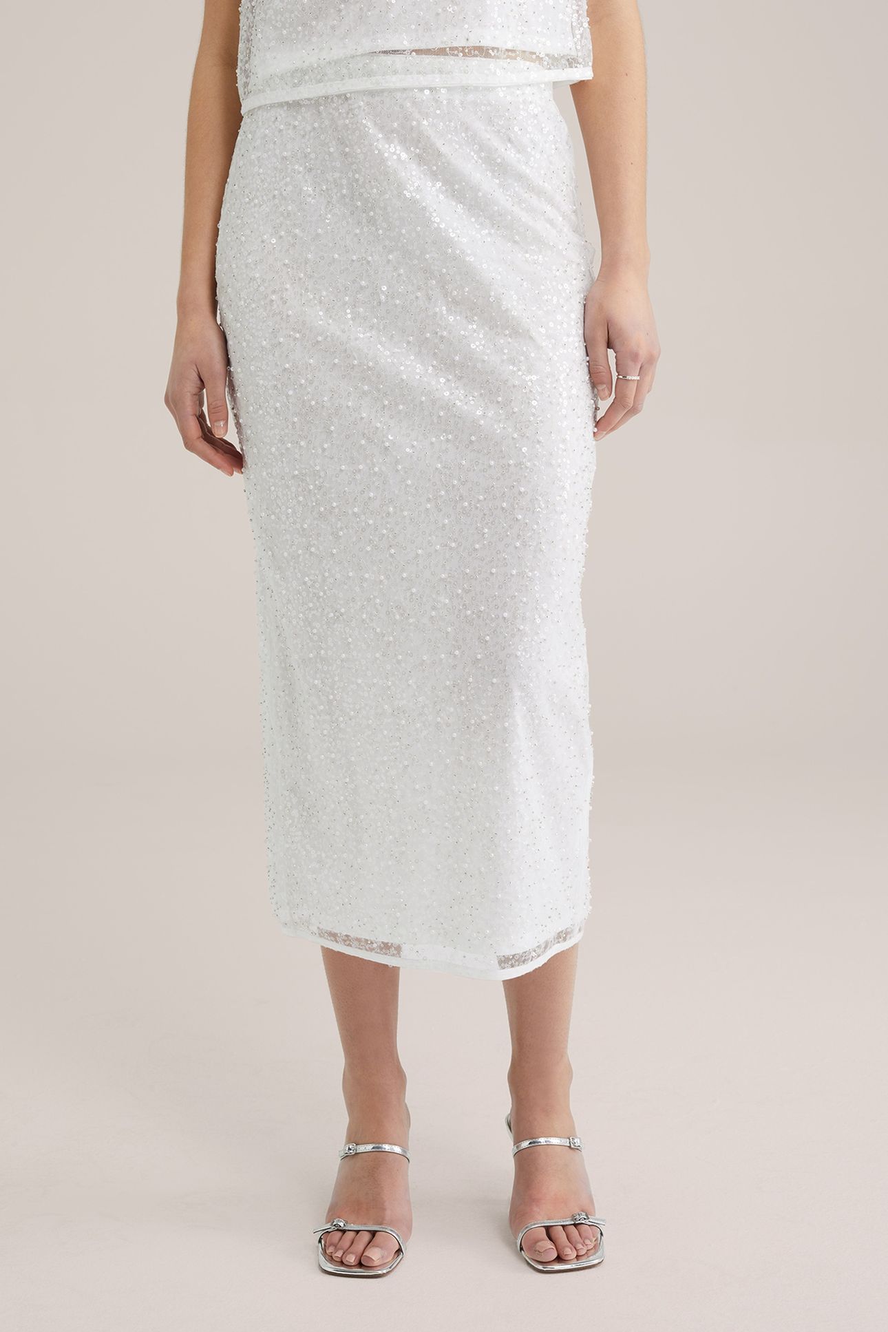 SKIRT MEDIUM LENGTH WHITE 10