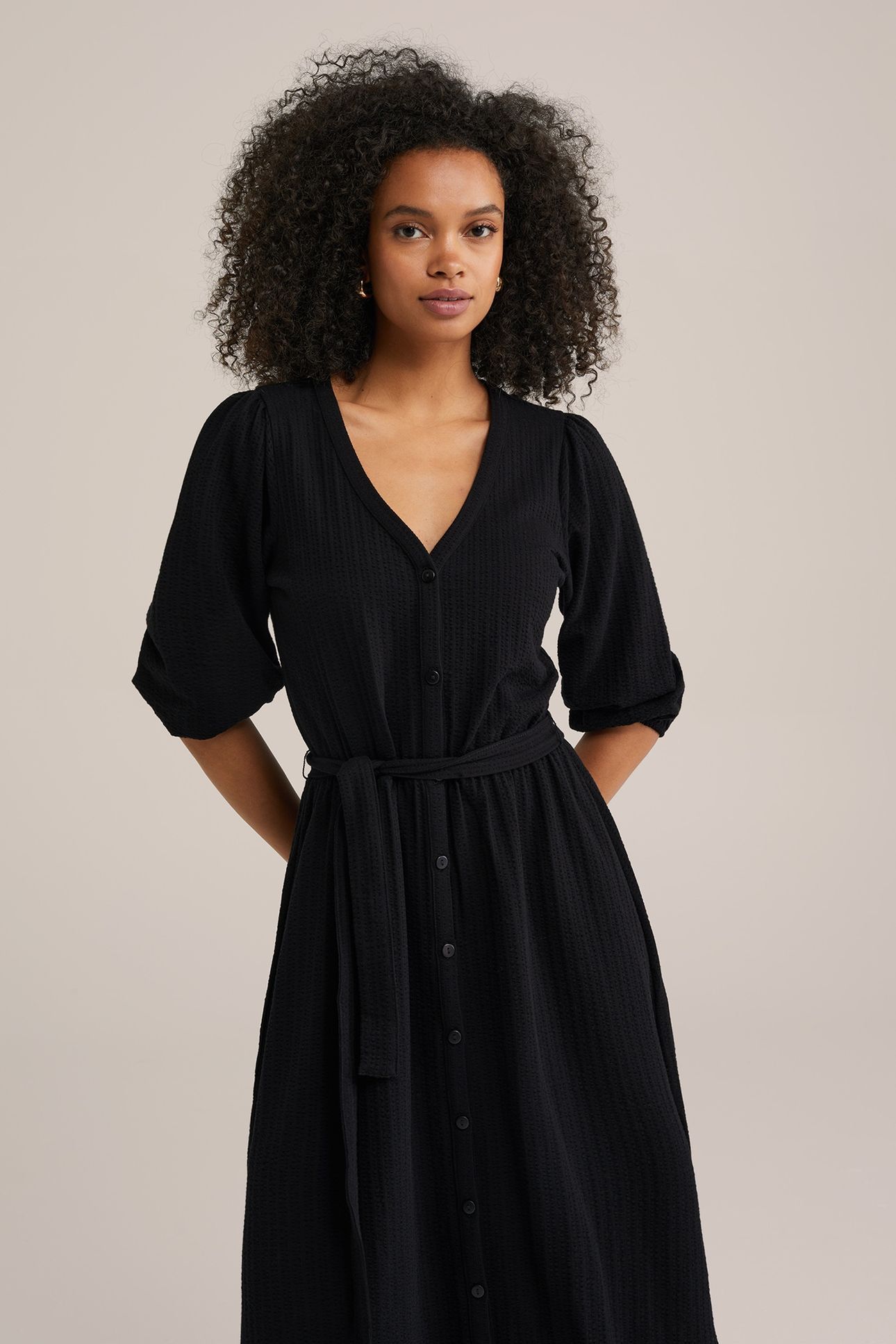 DRESS MIDI BLACK 9