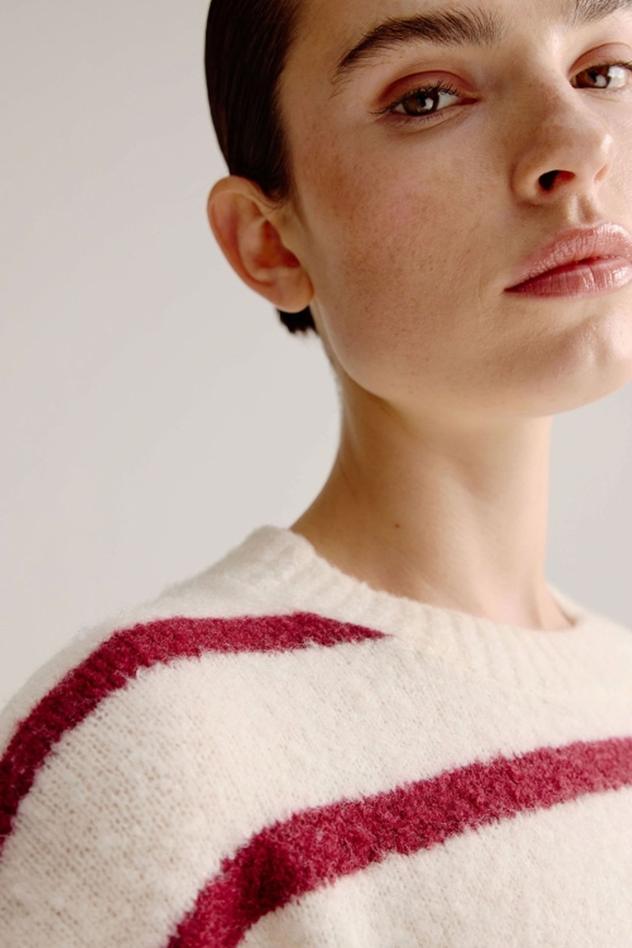 LORENA SWEATER BORDEAUX STRIPE 4