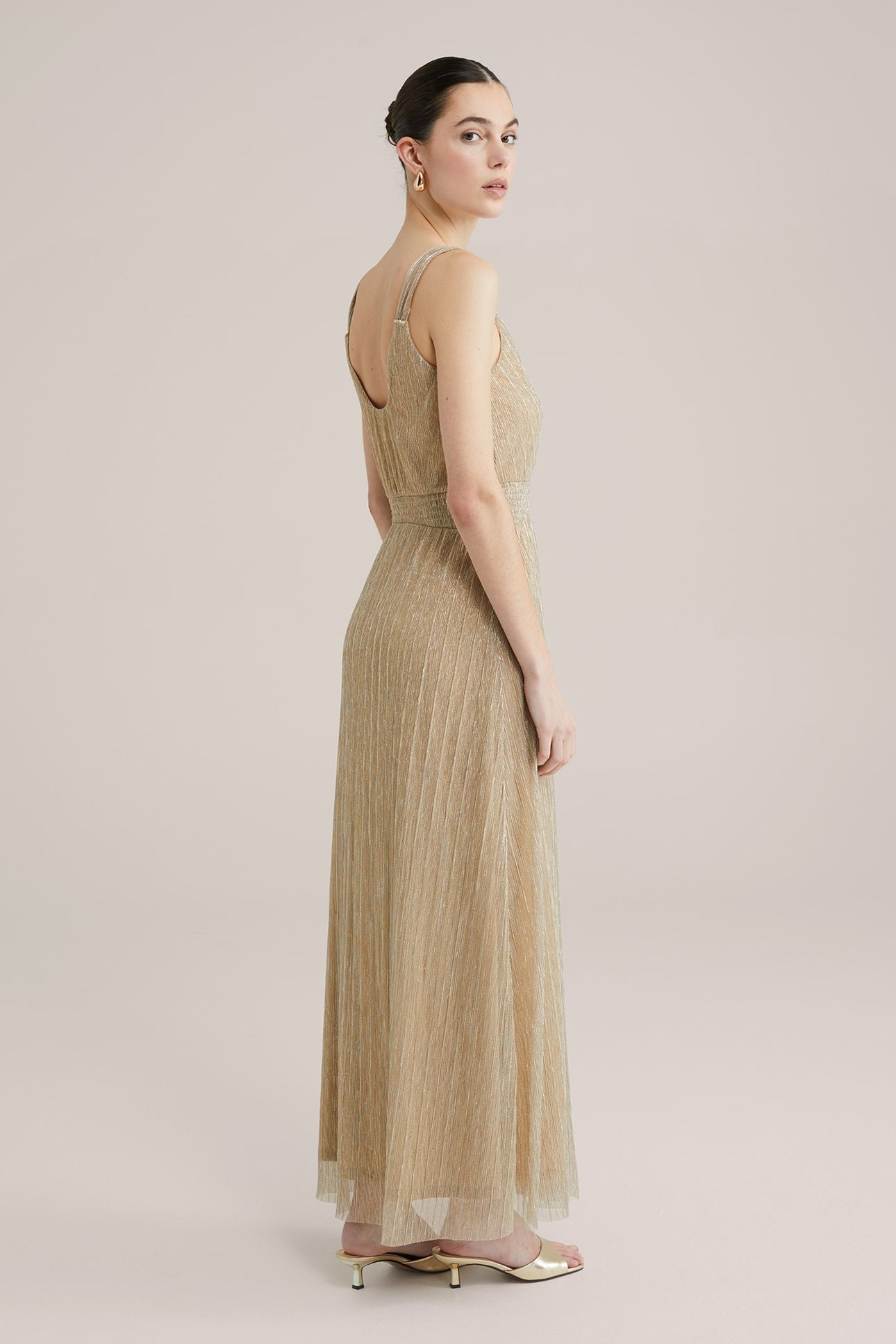 DRESS MAXI LENGTH GOLD 8