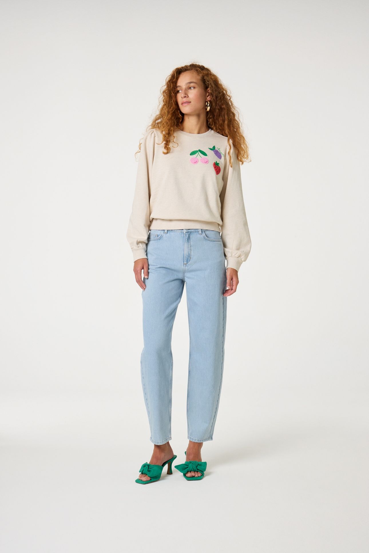 TINA SWEATER OATMEAL MELANGE 2