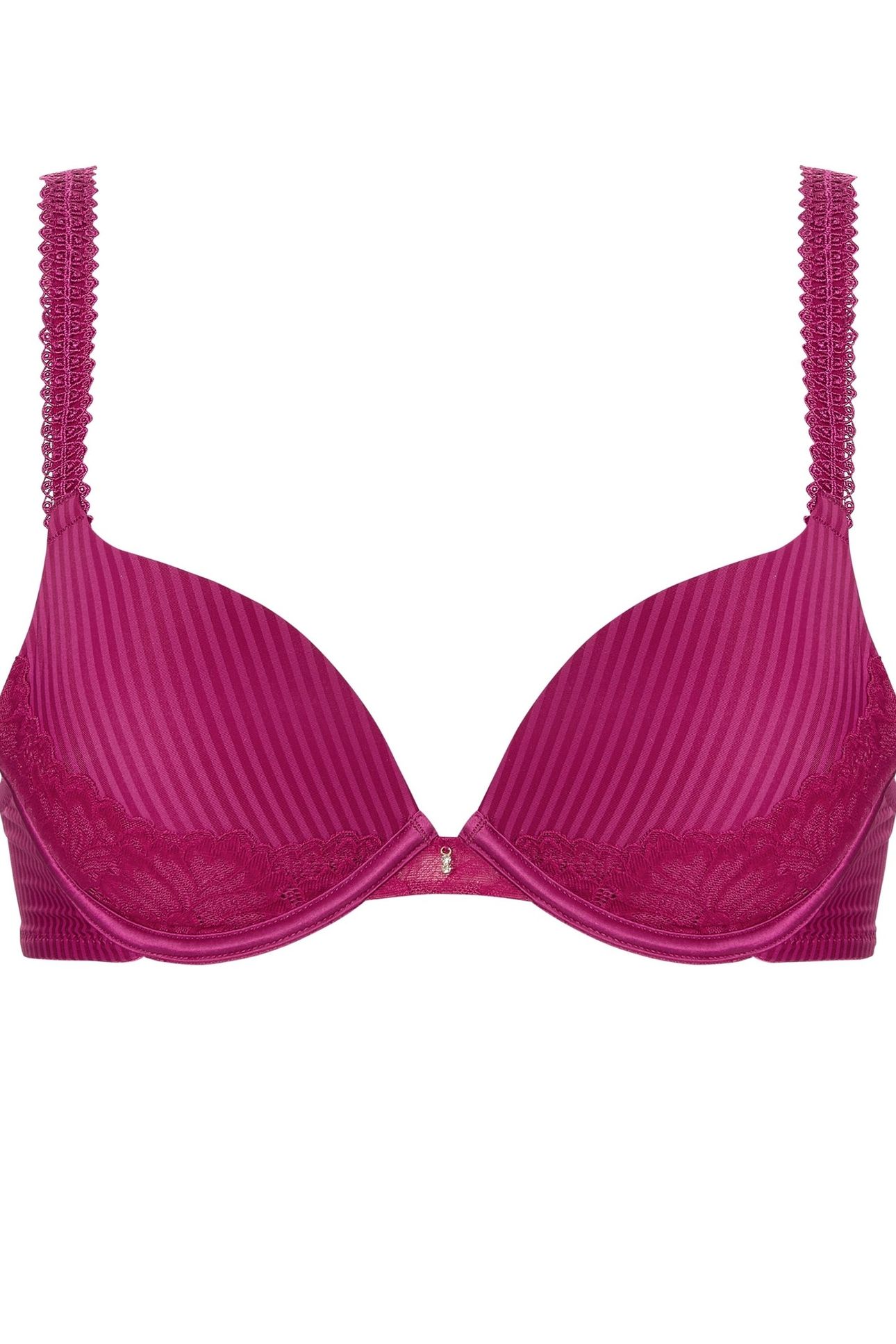 BRA TSHIRT PUSH STRIPE LACE SWEET CHERRY 1