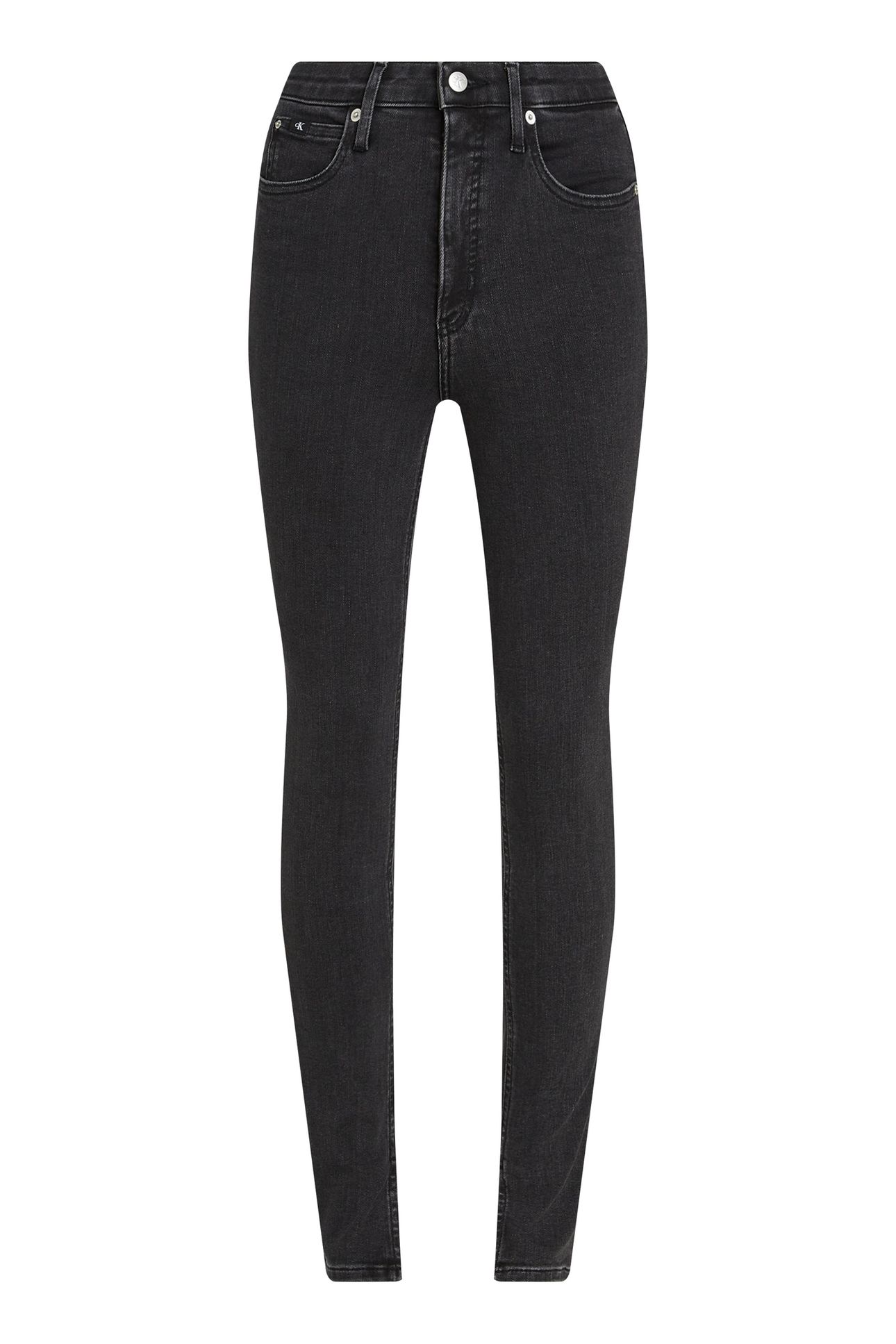 HIGH RISE SKINNY JEANS DENIM BLACK 6
