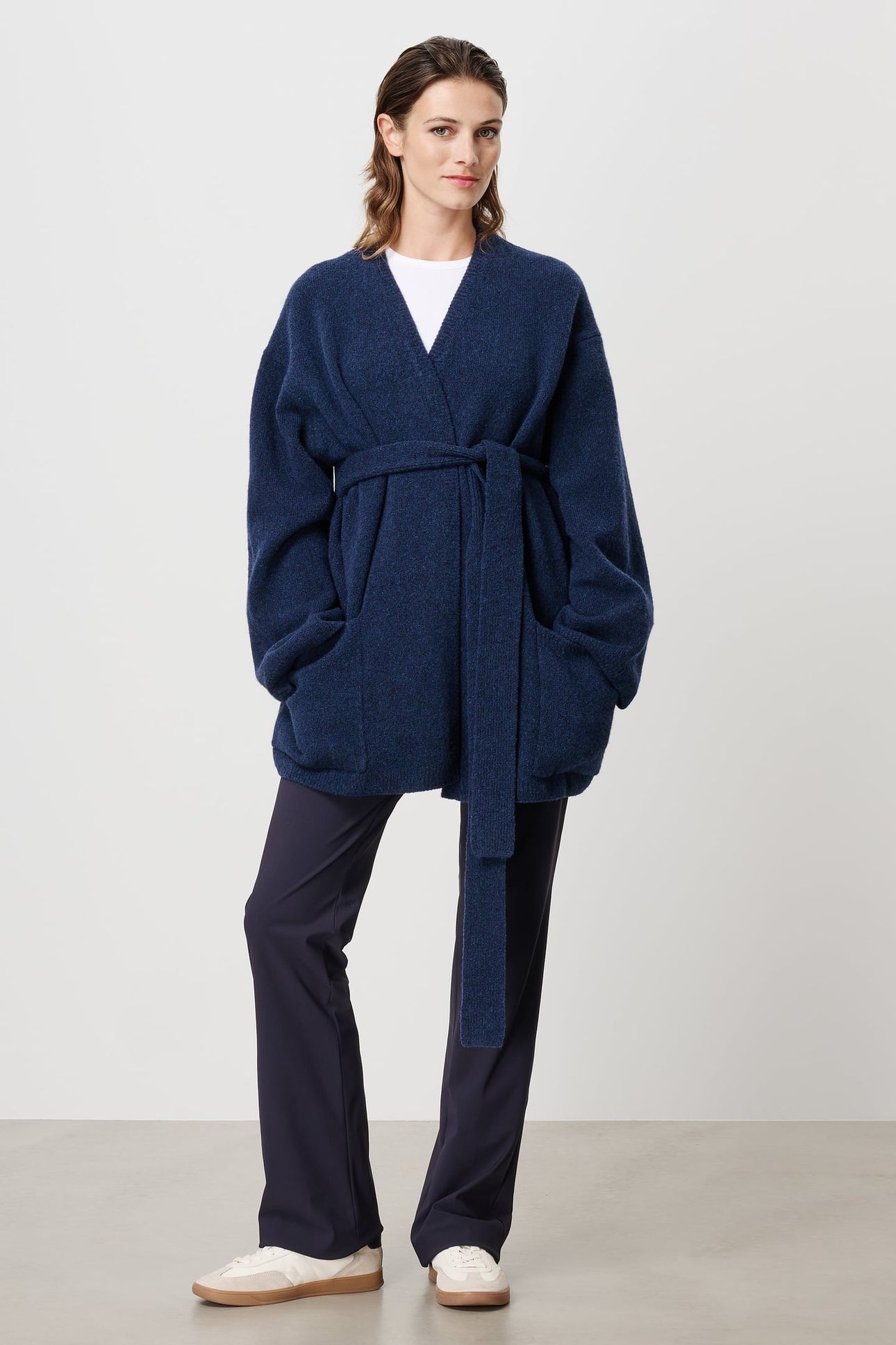 KIKI CARDI COAT DEEP BLUE 1