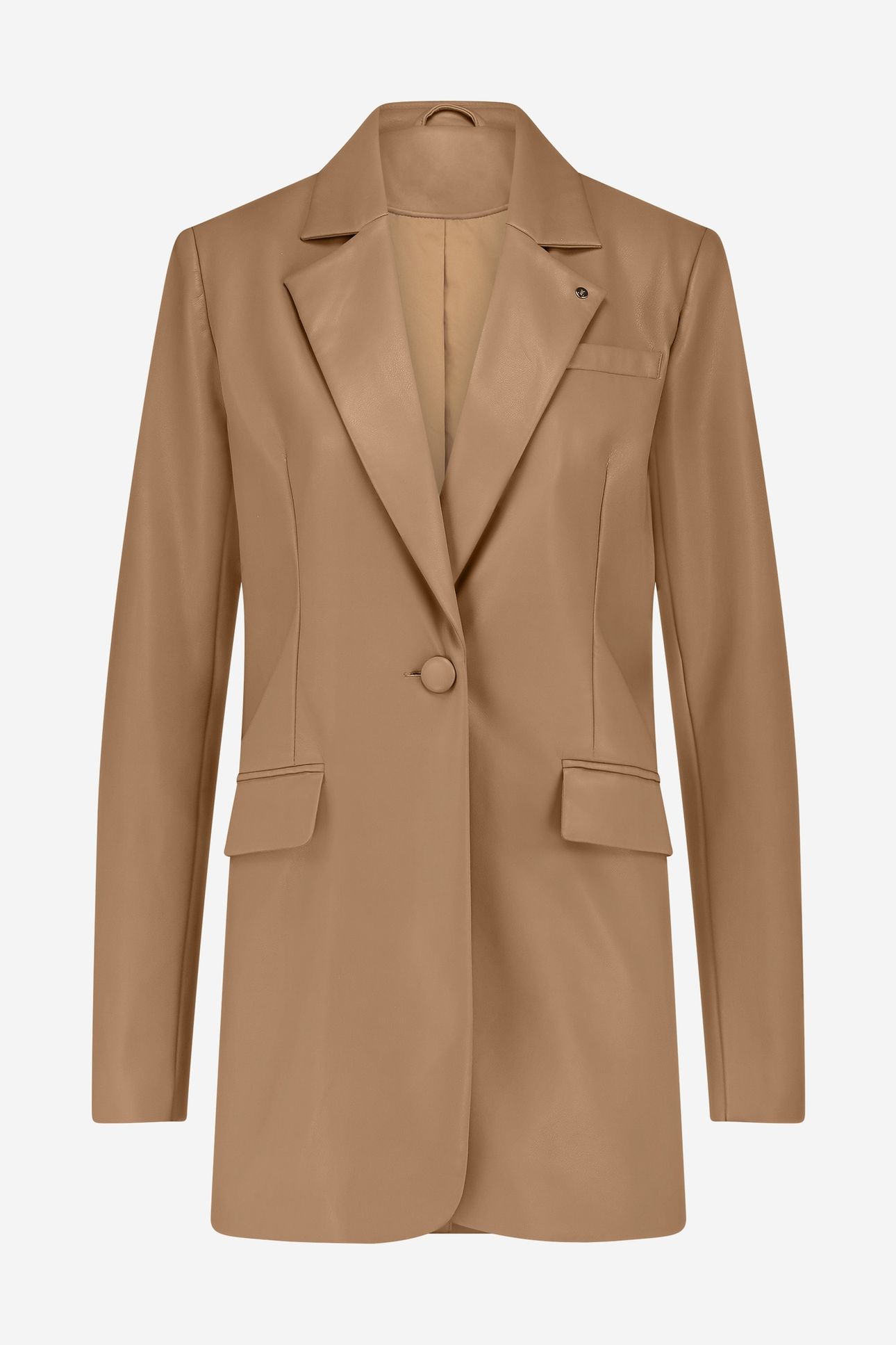 ILEVIO PU BLAZER CARAMEL 2