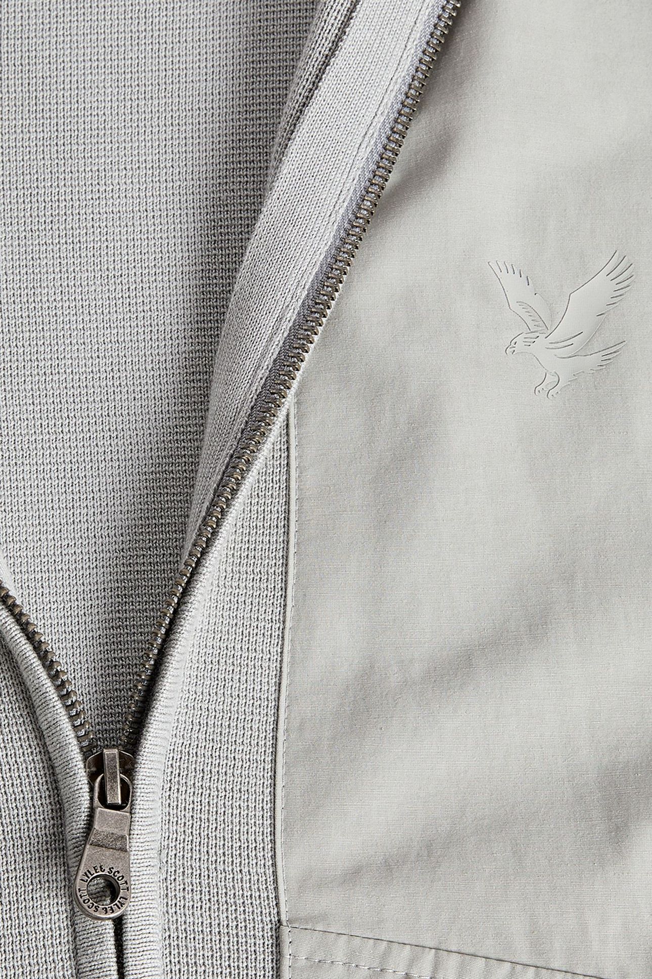 MILANO HYBRID FULL ZIP KNITTED JACKET GREY MIRAGE 6