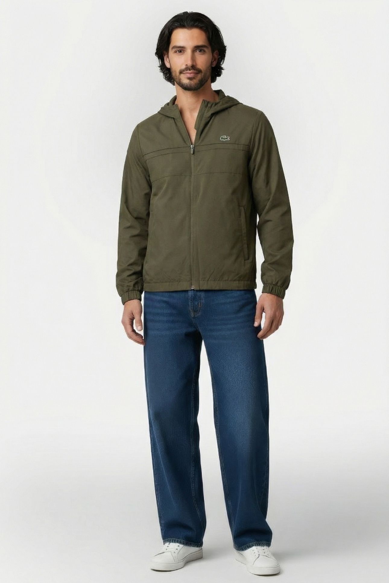 WATER-REPELLENT SPORT TRACK JACKET OLIVE/OLIVE-OLIVE 1