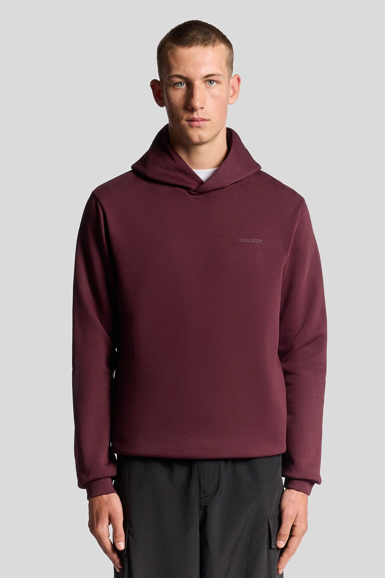 LOGO BRUSHBACK PULLOVER HOODIE PORT 2