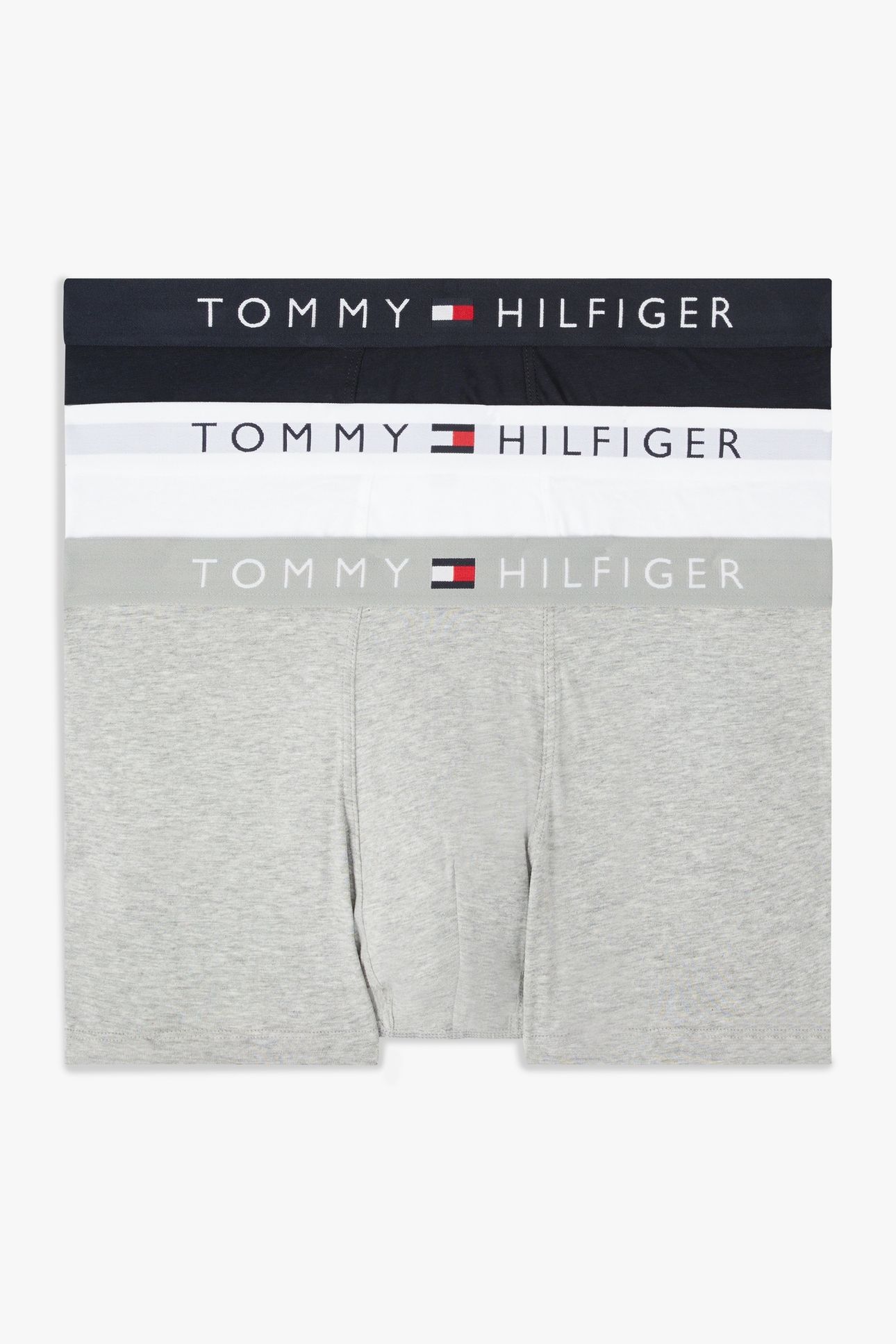 3-PACK WAISTBAND TRUNK GREY HTR/WHITE/DESERT SKY 5