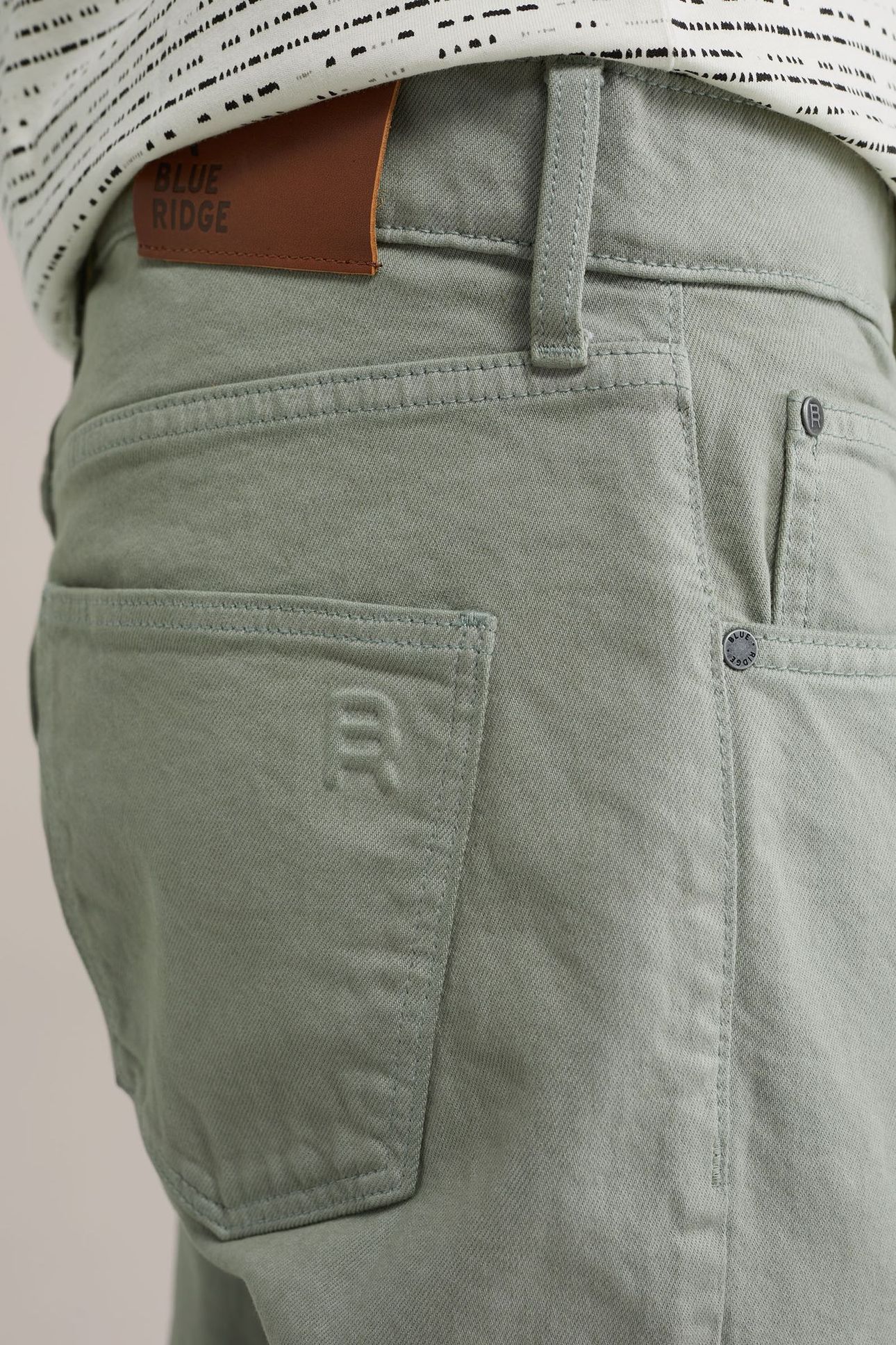 5-POCKET MID WAIST PASTEL GREEN 6