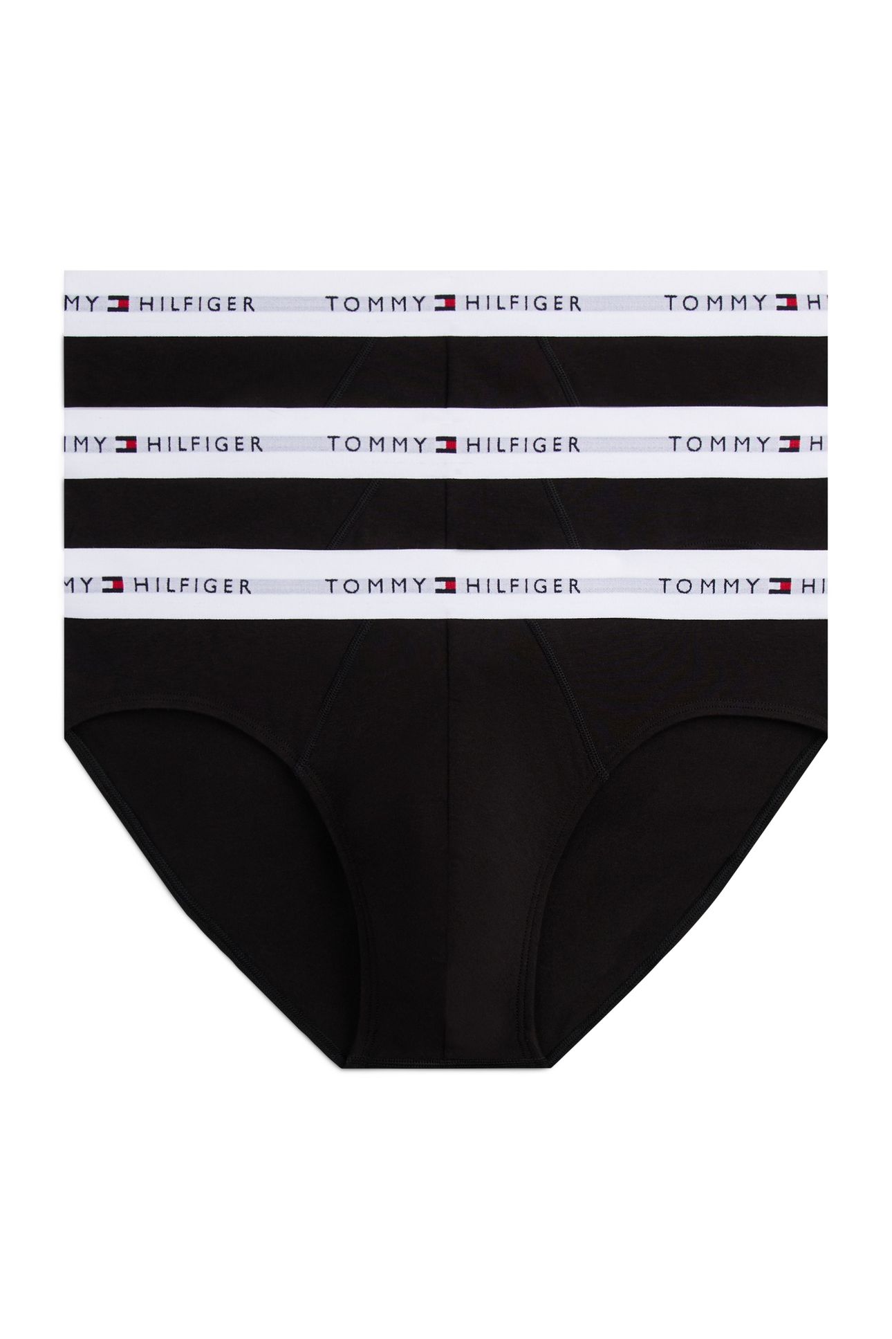 3-PACK SIGNATURE LOGO WAISTBAND BRIEFS BLACK WHITE 4