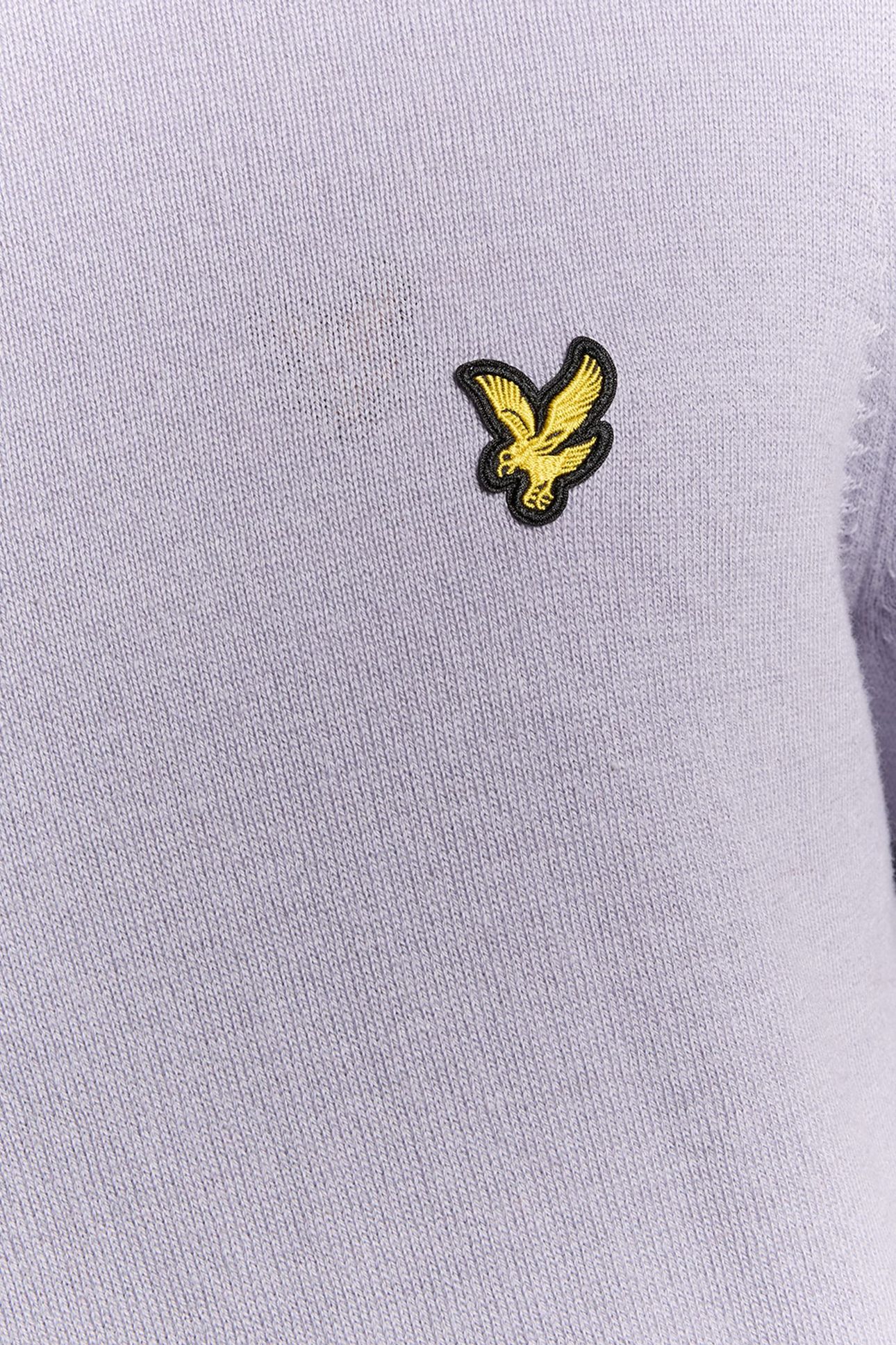 COTTON MERINO CREW NECK JUMPER ASH LILAC 5