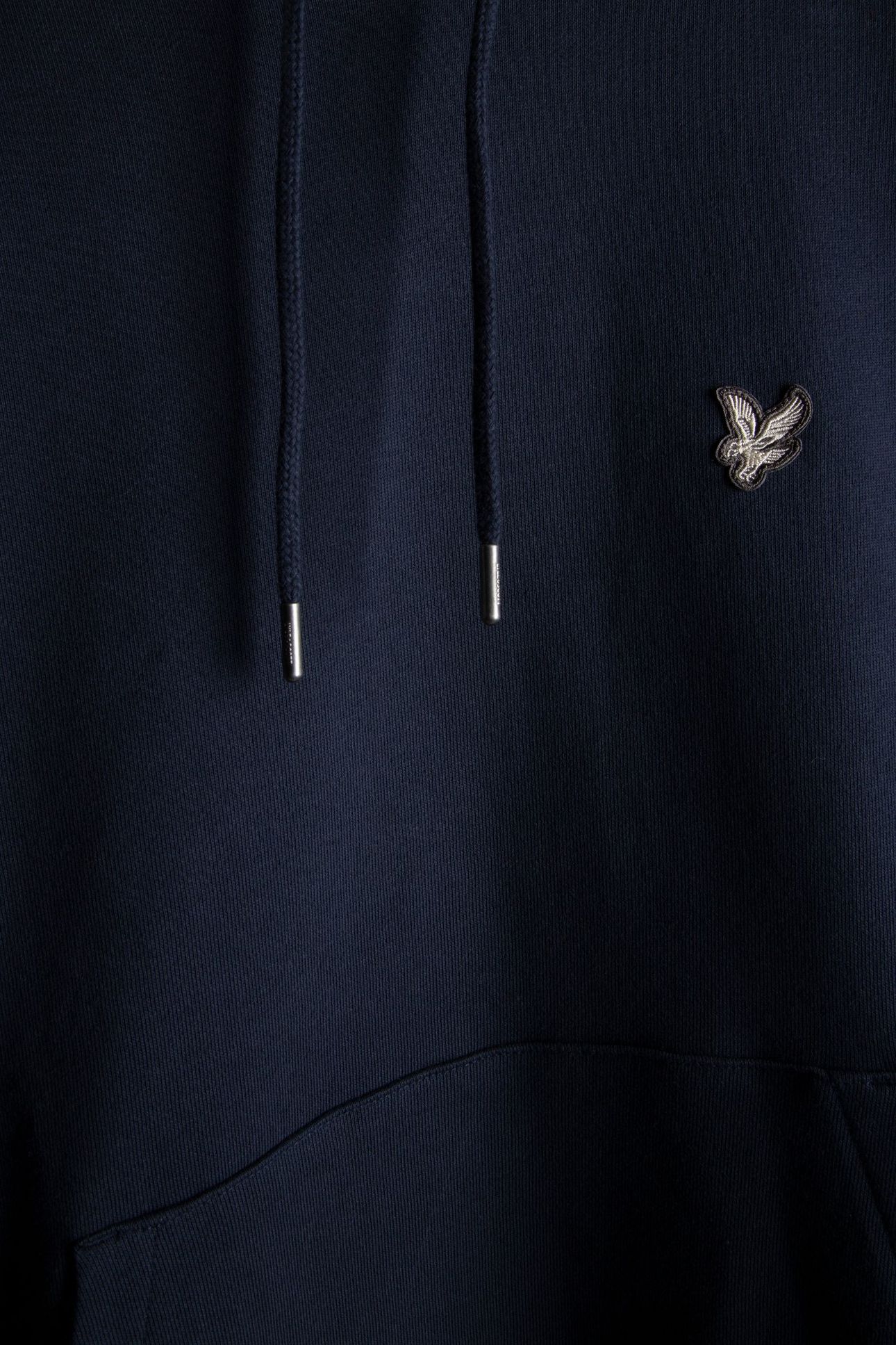 DIAGONAL WEAVE FRENCH TERRY HOODIE MIDNIGHT NAVY 5
