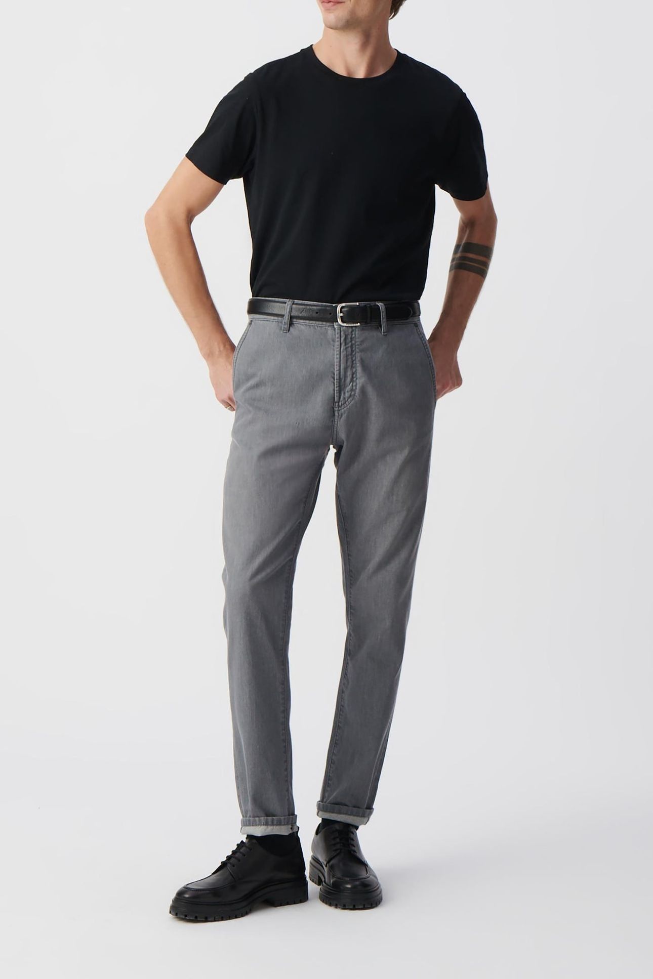 GREY BEN TAPERED JEANS BEN 1
