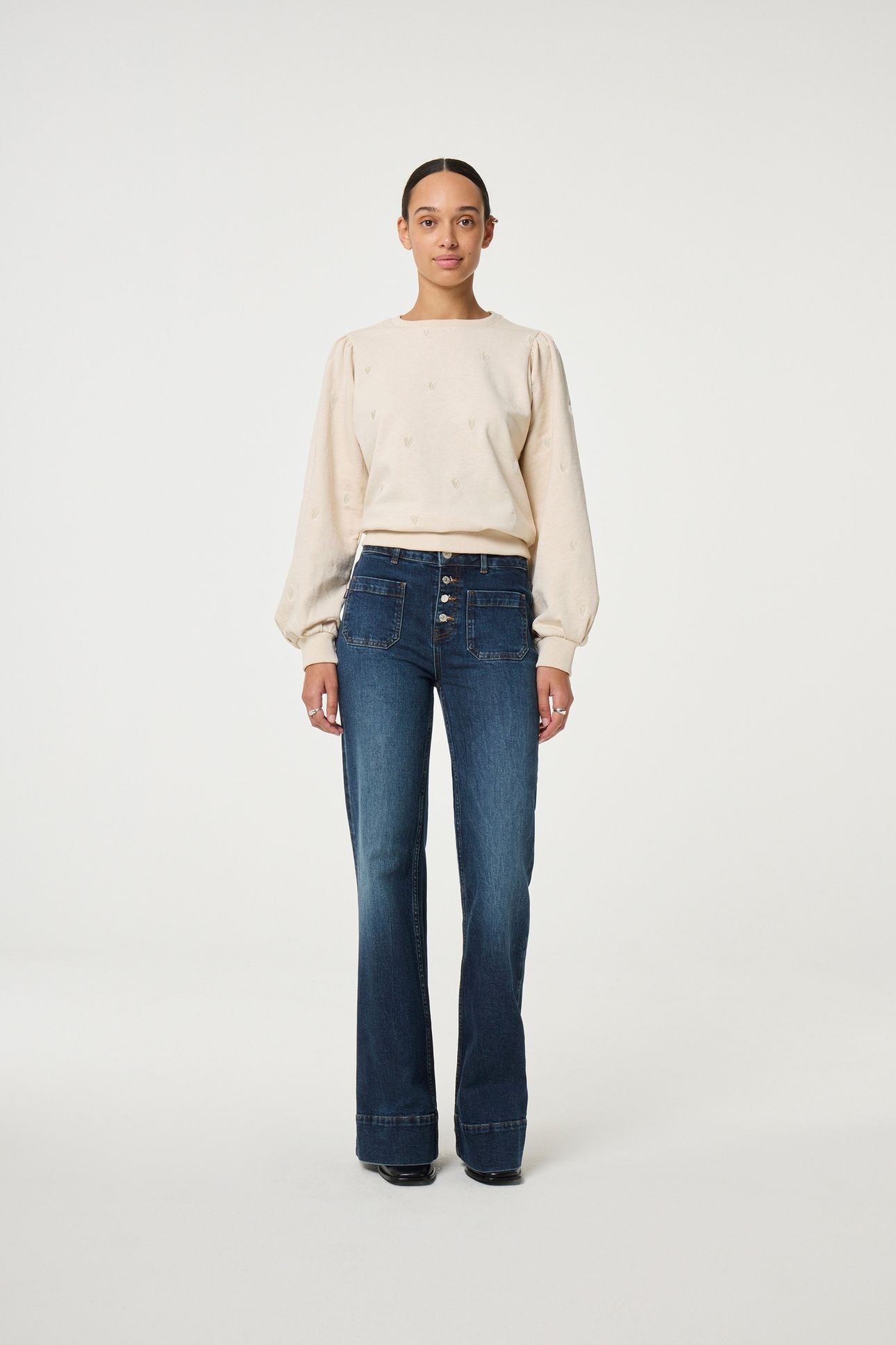 DINA SWEATER OATMEAL MELANGE 2