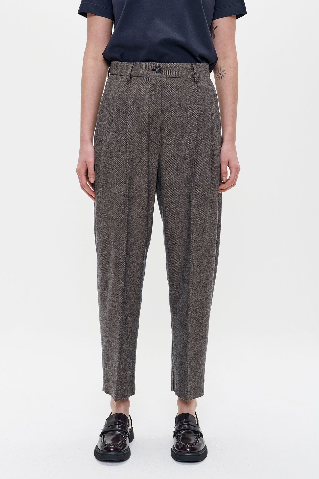 FLANNEL DAKOTA PANTS MIDNIGHT BLUE 1