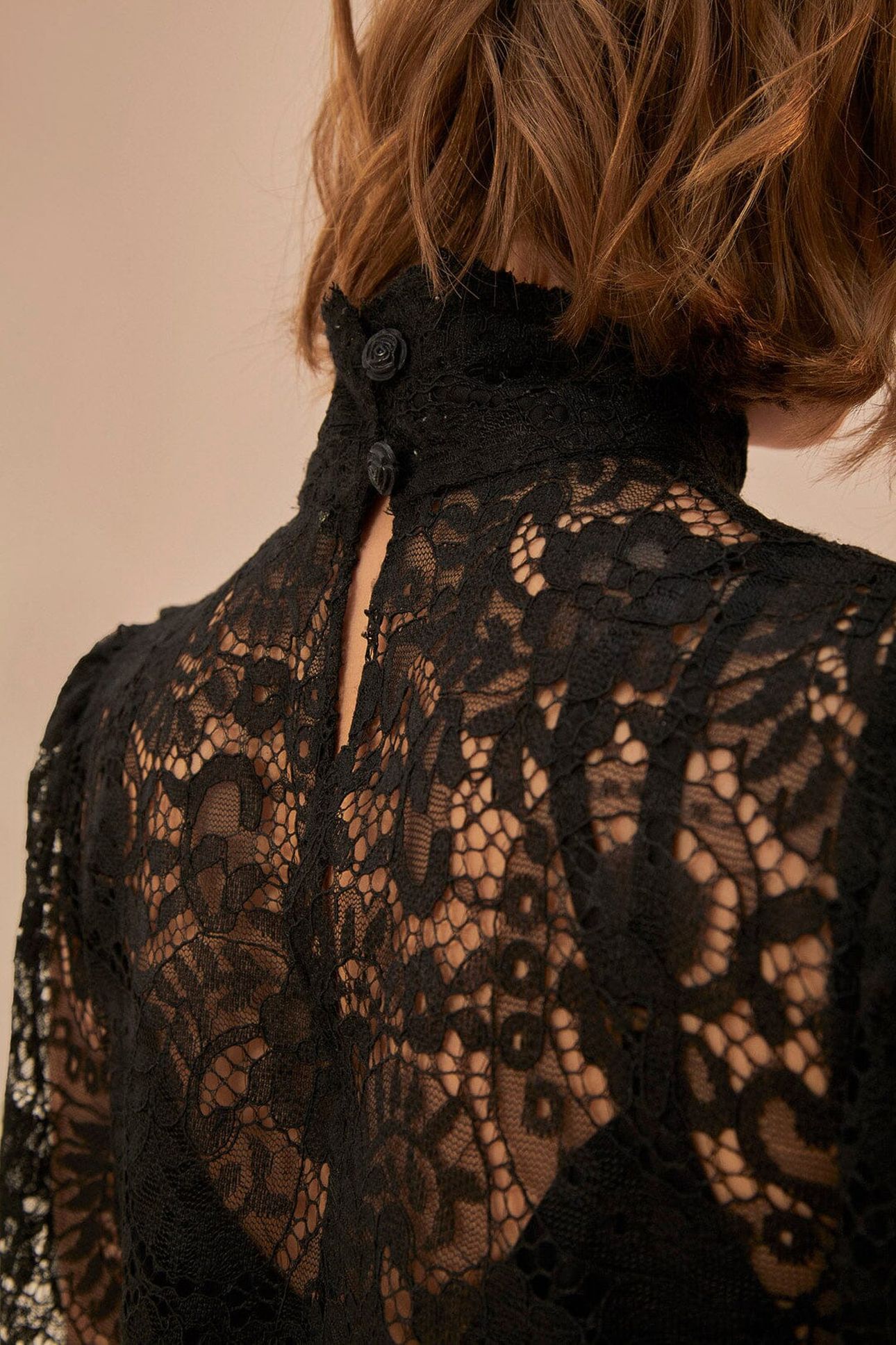 LACE BLACK MIDI DRESS 3