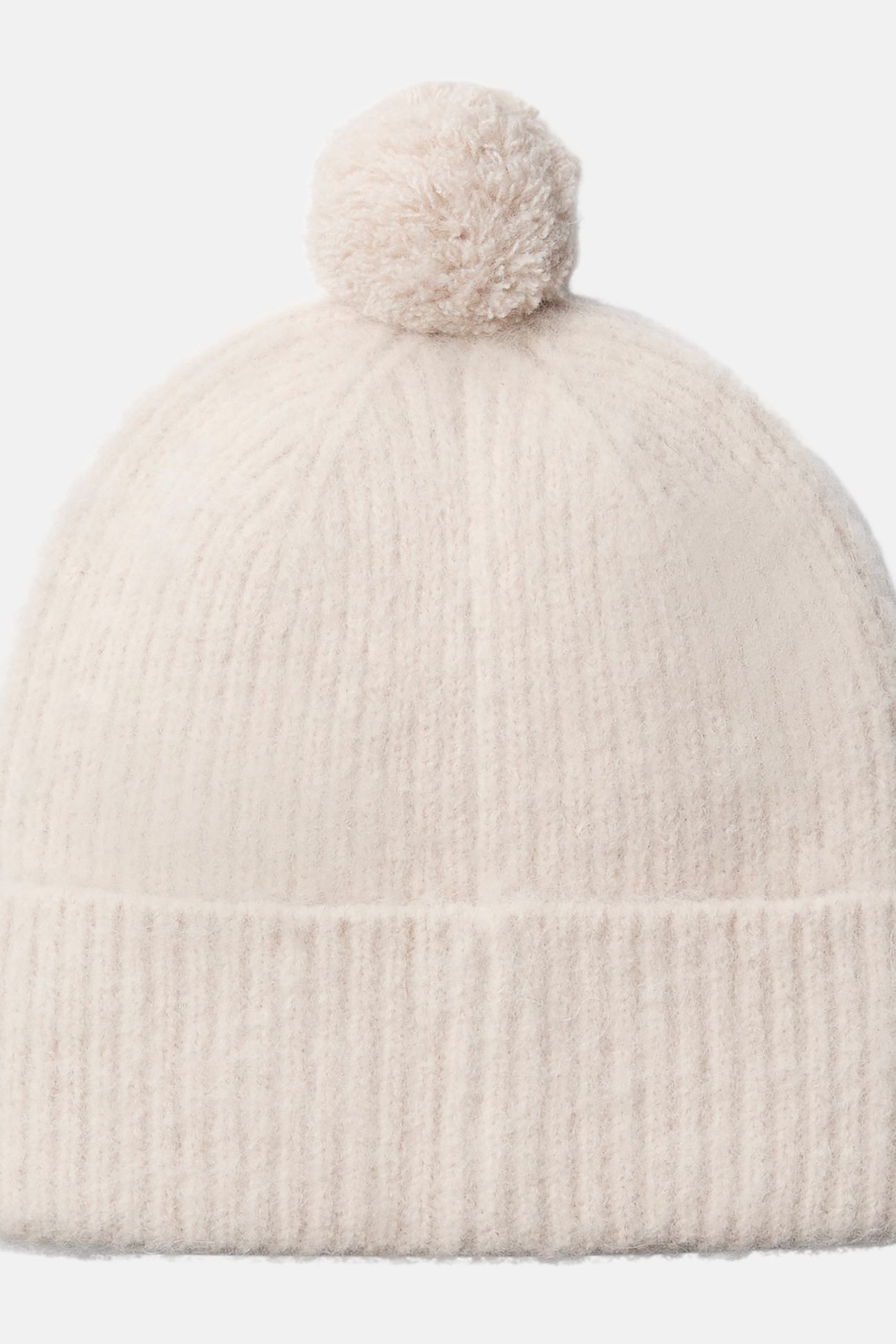 EMBLEM BRUSHED POMPO HAT CHATEAU GRAY 3