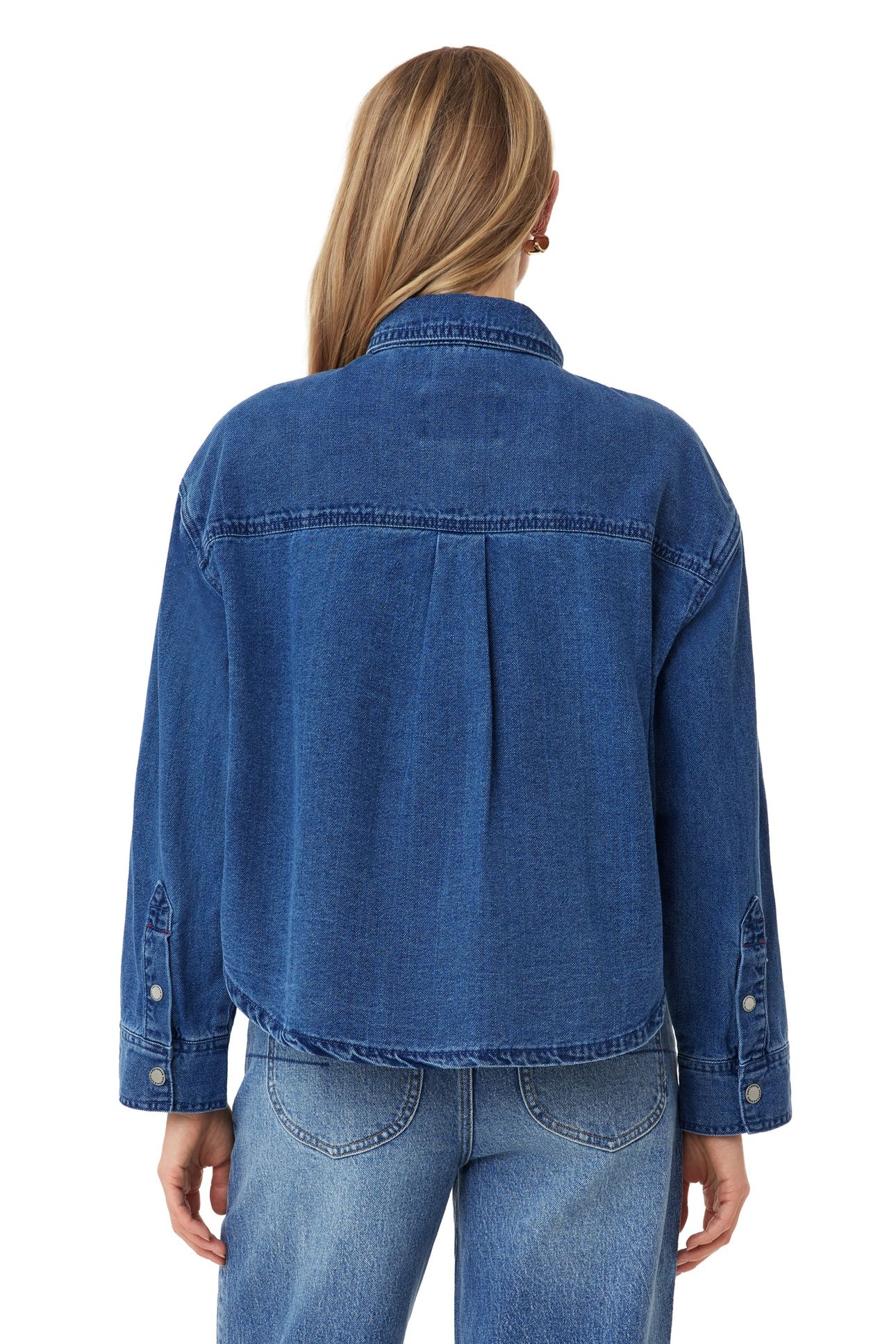 UTILITY DENIM SHACKET ROYAL BLUE 3