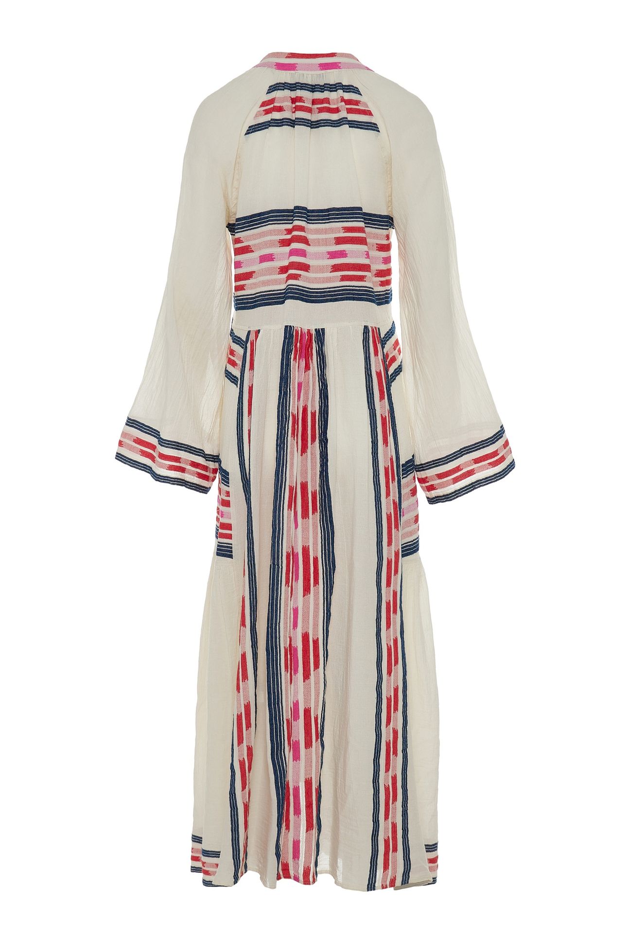 POWER LONG DRESS JACQUARD NAVY RED 5