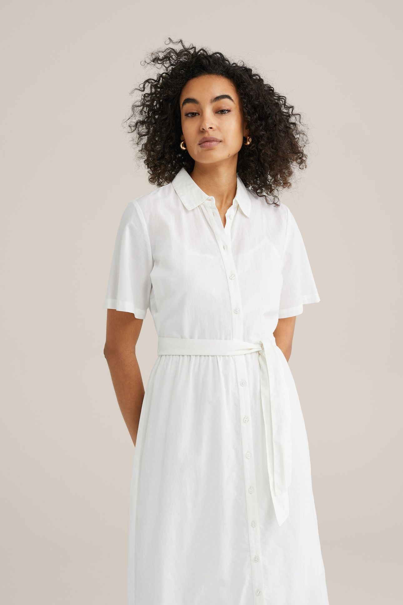 DRESS MID LENGTH WHITE 10