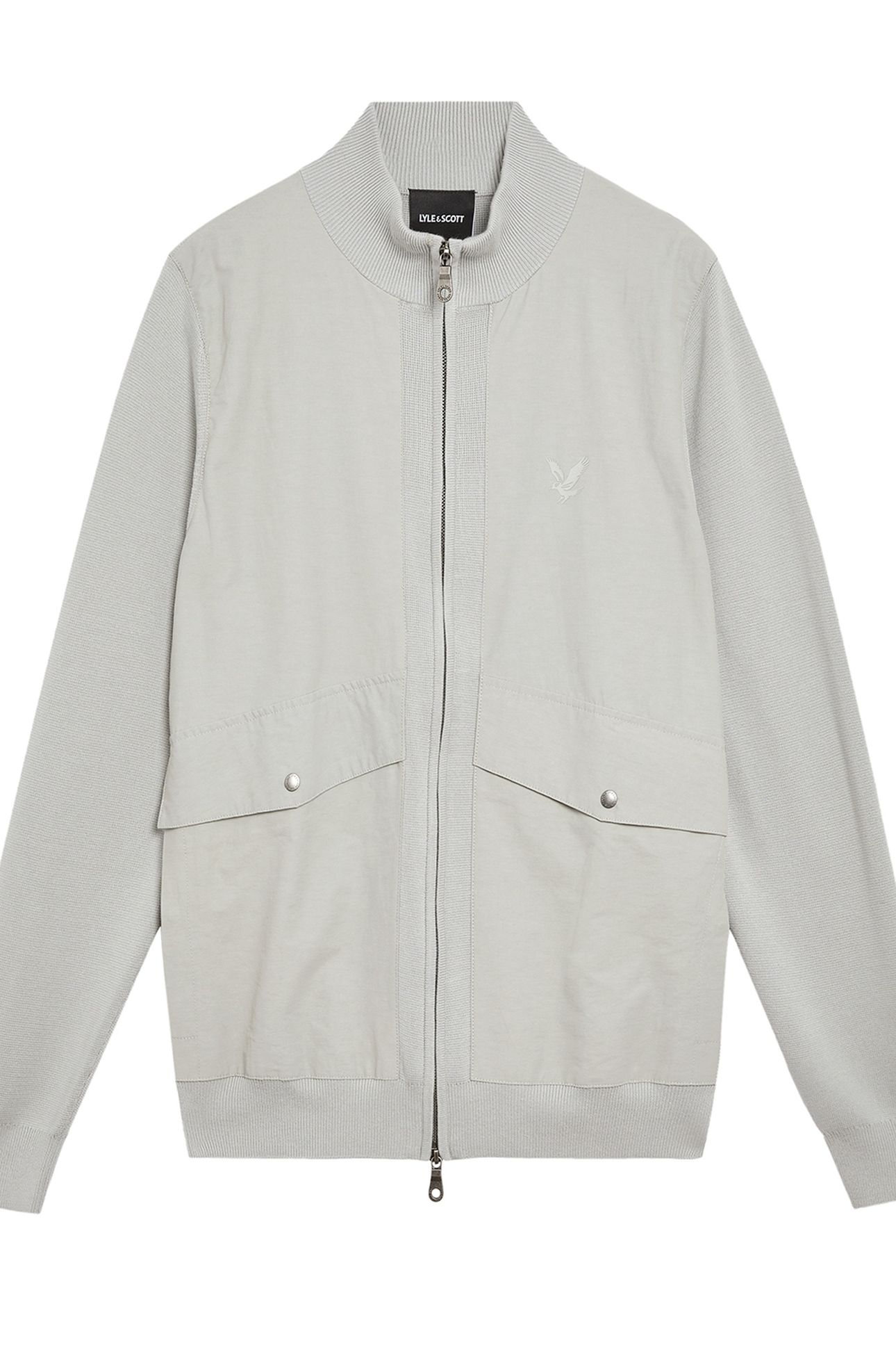 MILANO HYBRID FULL ZIP KNITTED JACKET GREY MIRAGE 5