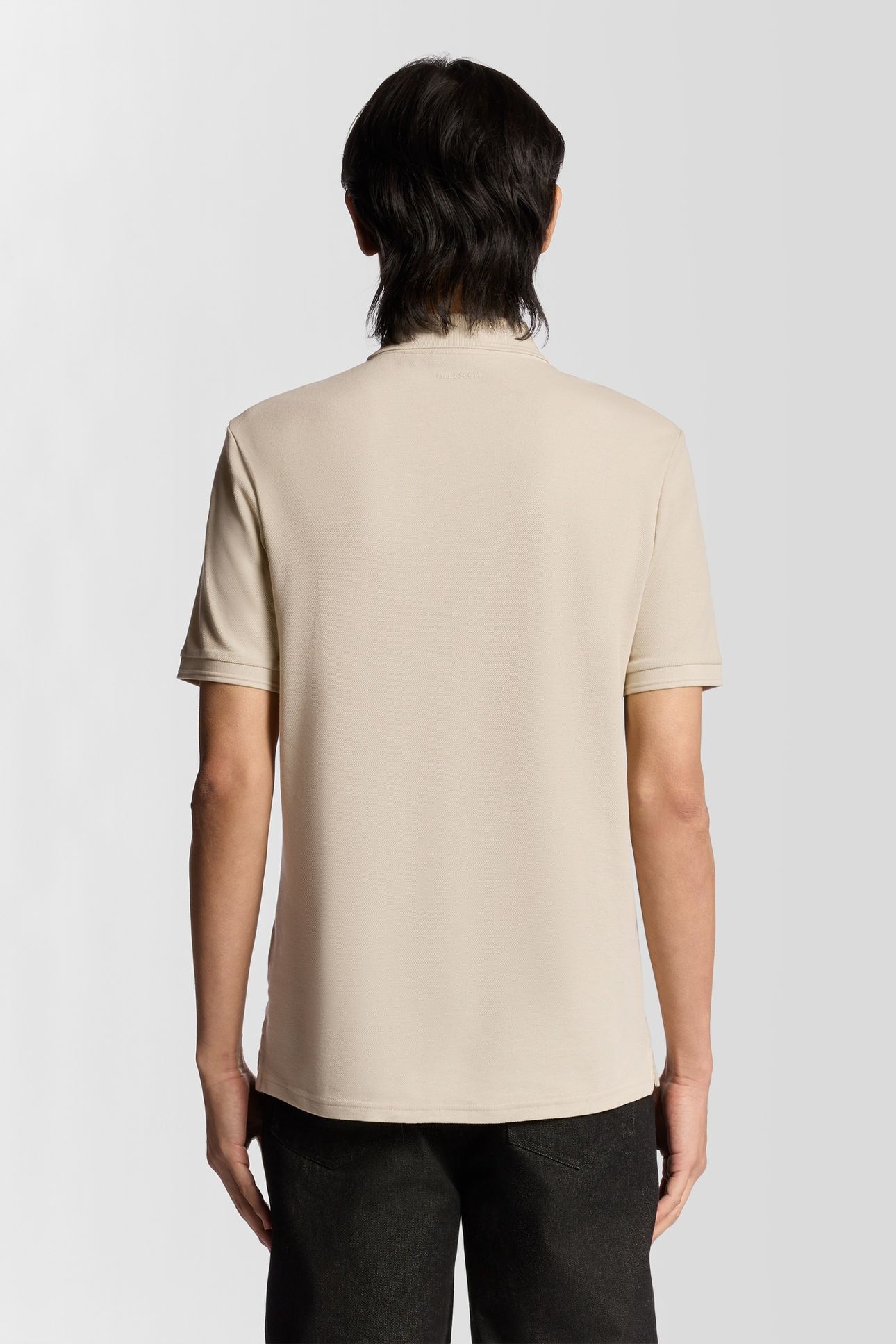 OTTOMAN HALF ZIP POLO SHIRT GREY TAUPE 3