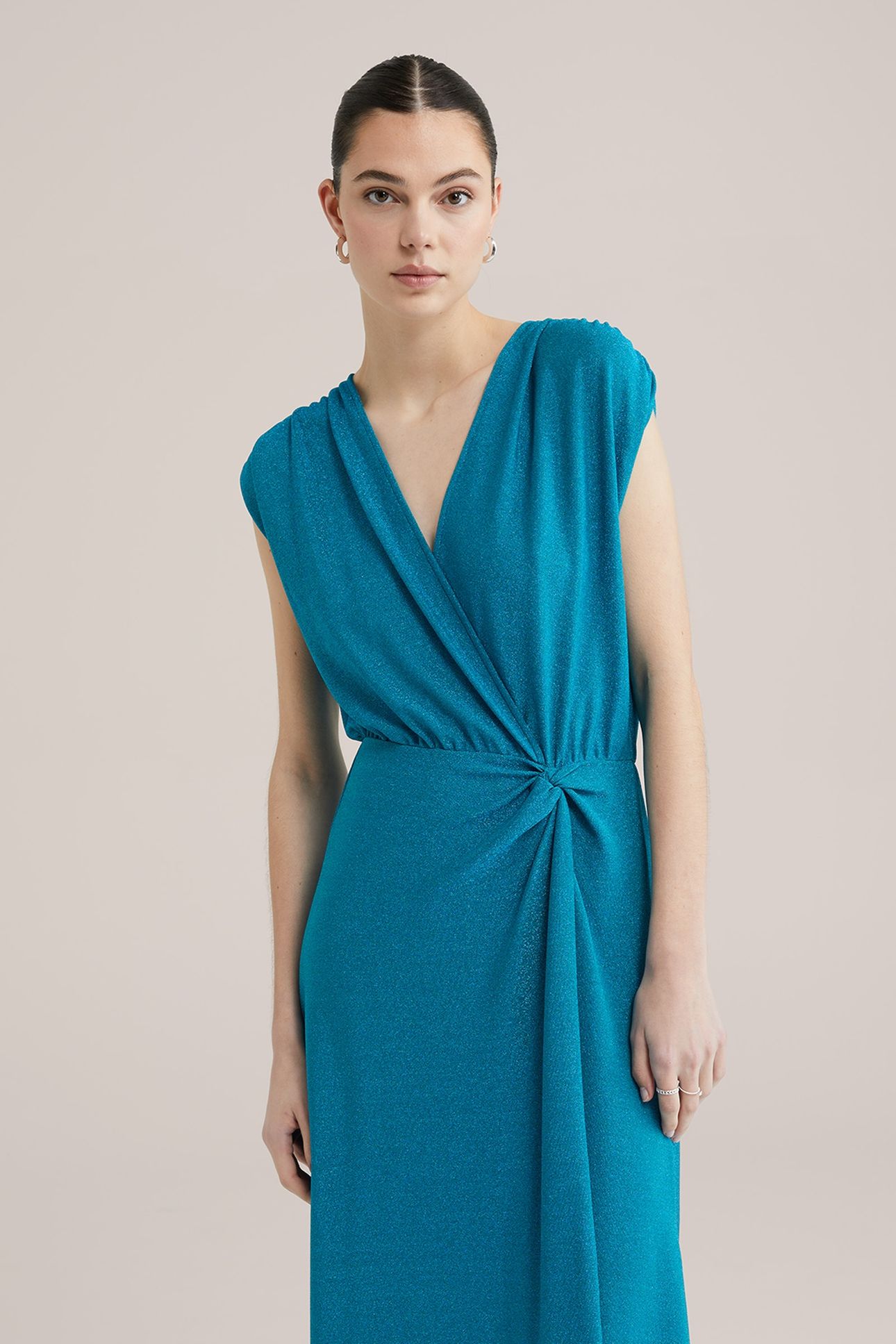 DRESS MID LENGTH BLUE 9