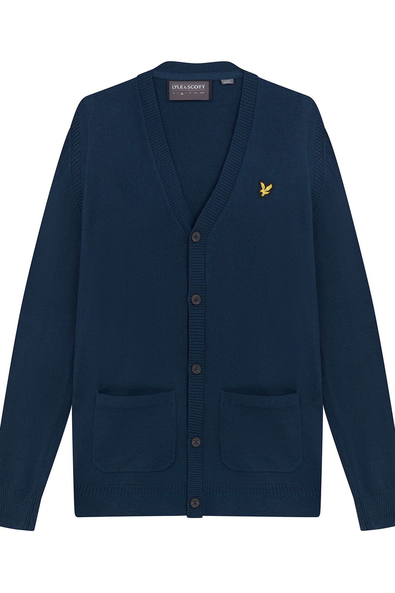 GUERNSEY GOLF CARDIGAN LIGHT NAVY 4