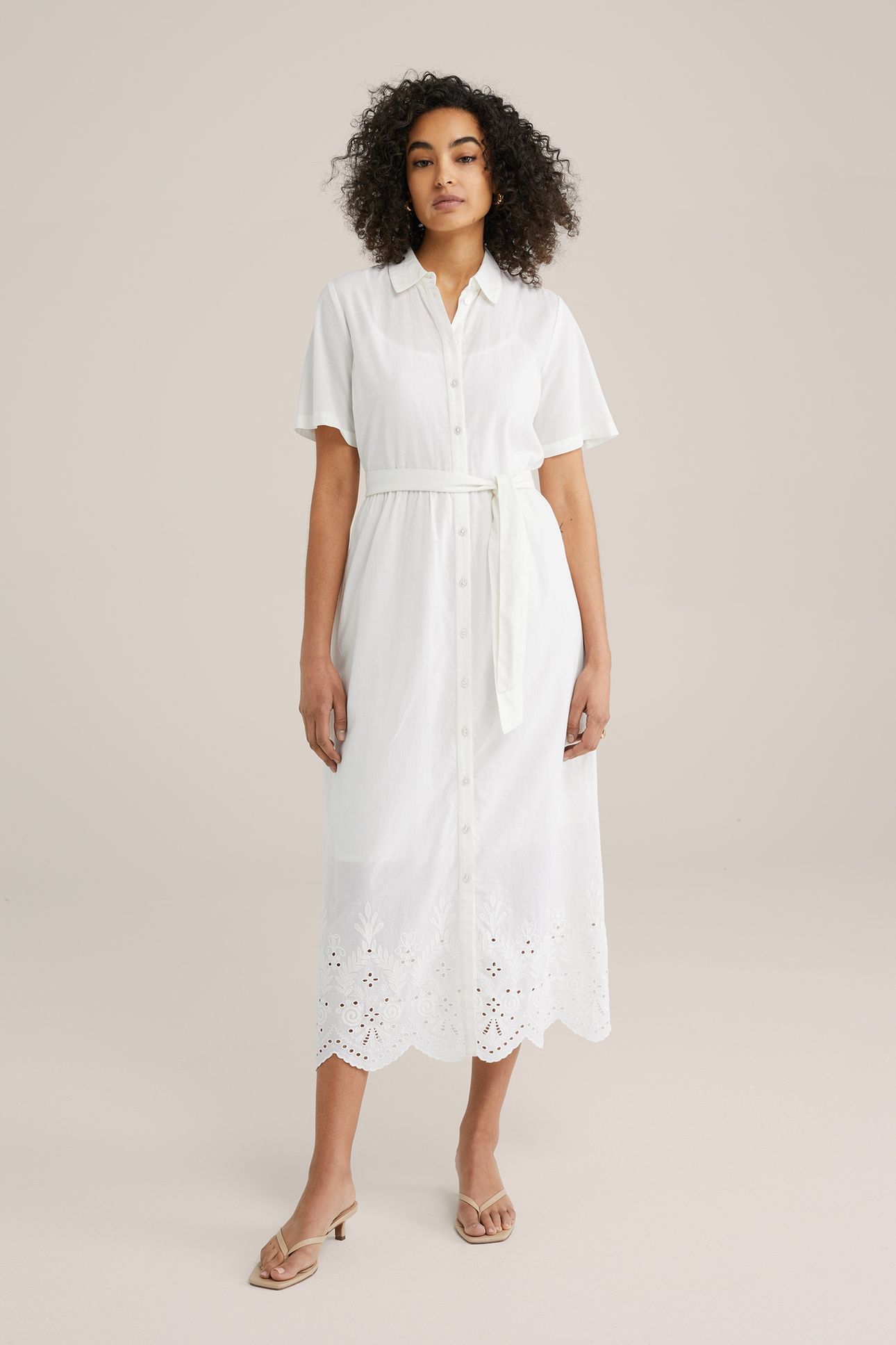 DRESS MID LENGTH WHITE 9