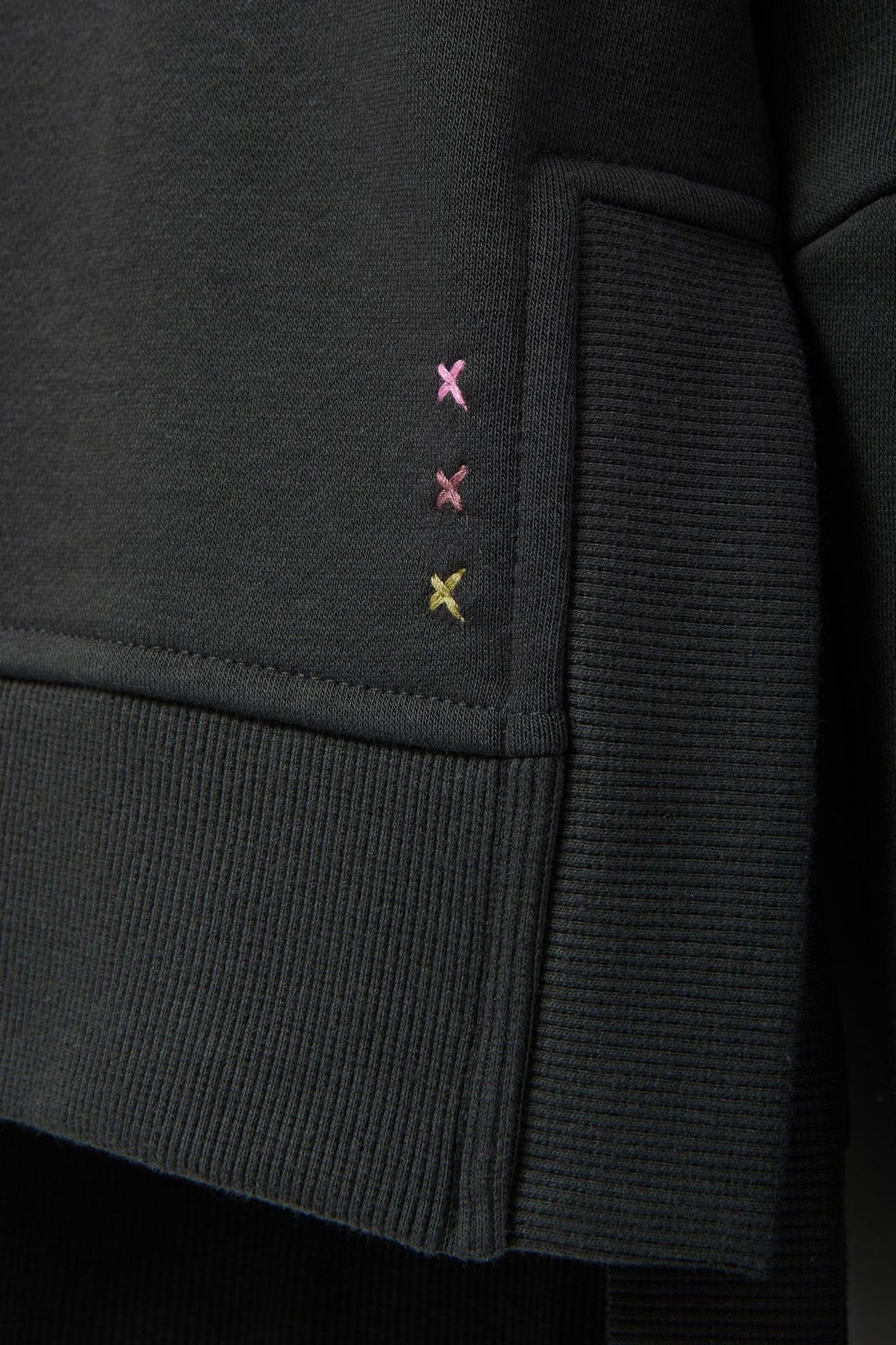 CREW NECK SWEATSHIRT BLACK SAND 4