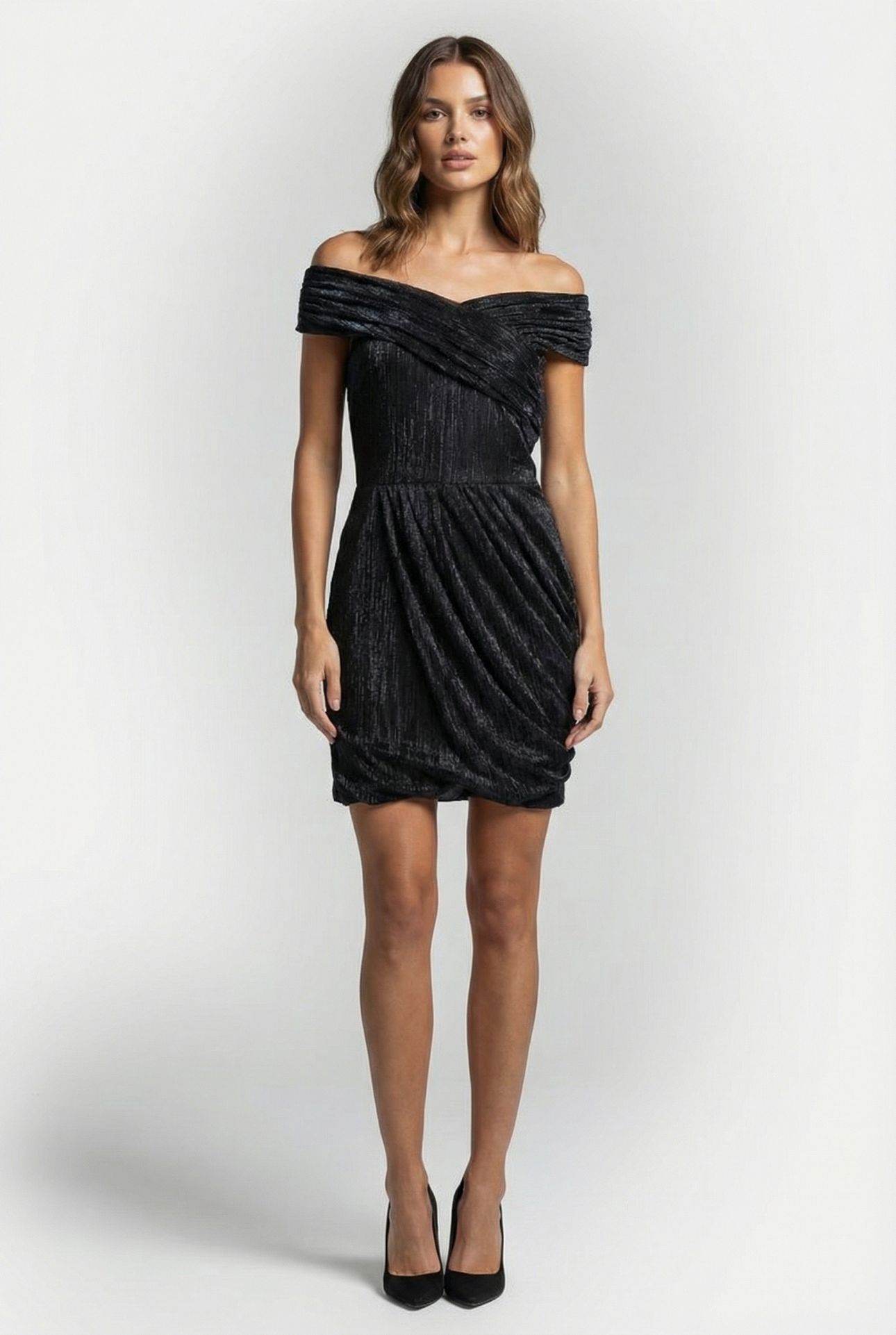 DILIE DRESS BLACK LUREX 1