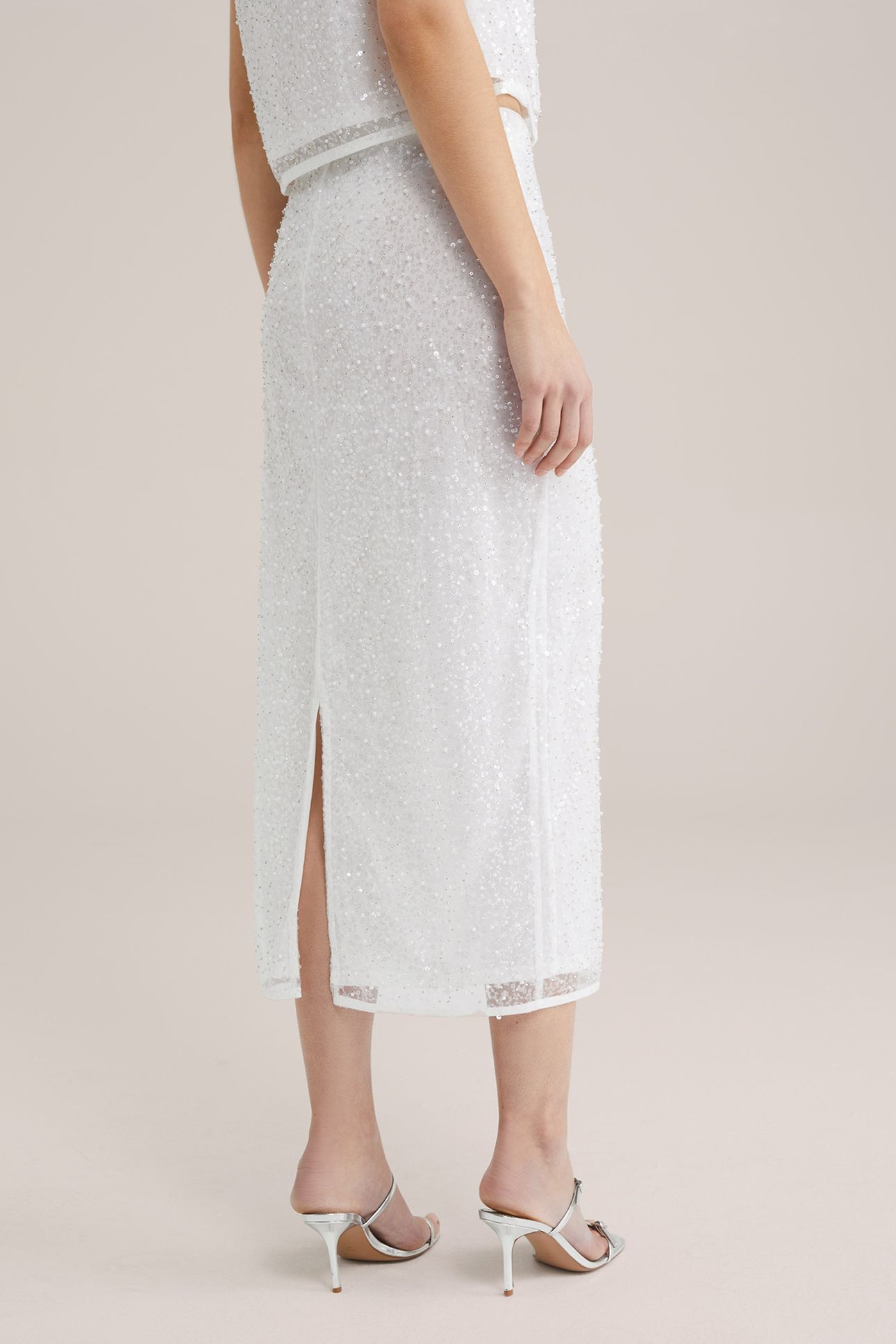 SKIRT MEDIUM LENGTH WHITE 6