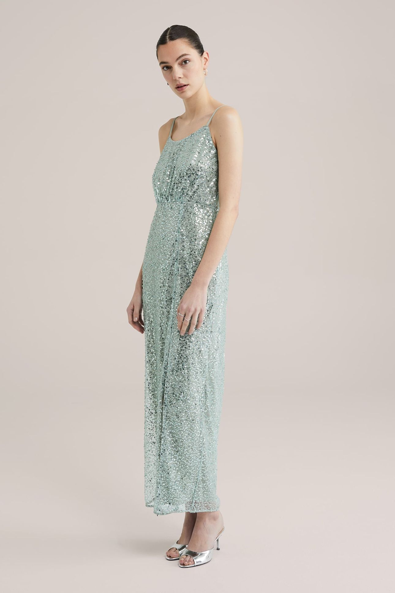 DRESS MAXI LENGTH MINT GREEN 9