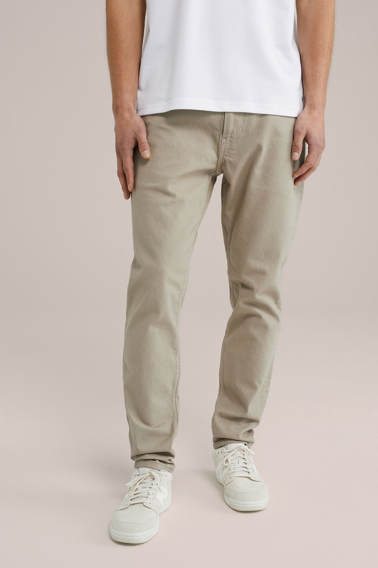 5-POCKET MID WAIST LIGHT BROWN 9