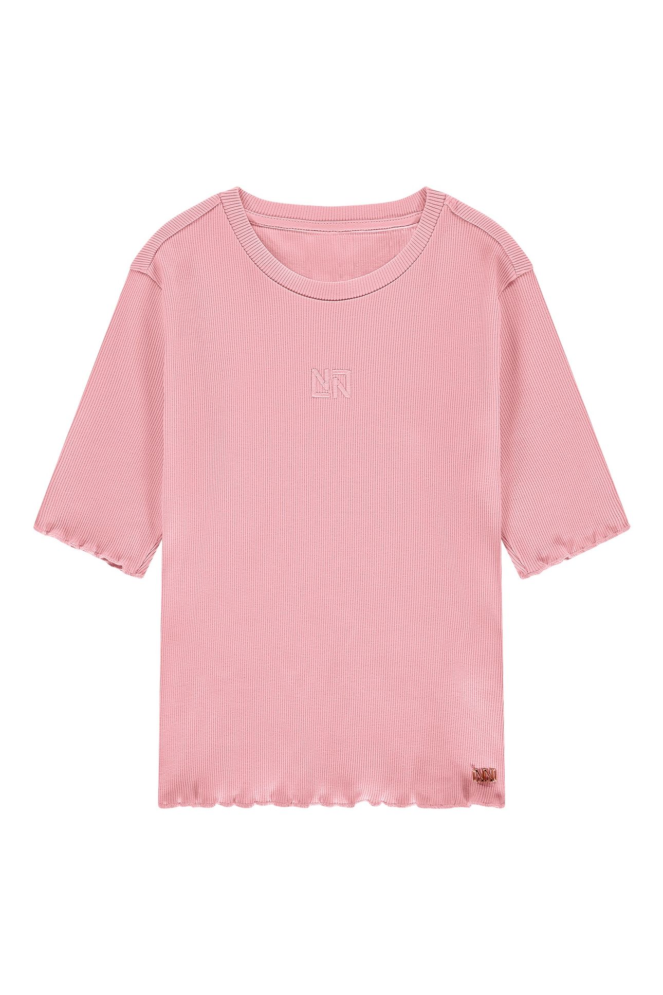 SYLVIA RIB TOP MISTY ROSE 2