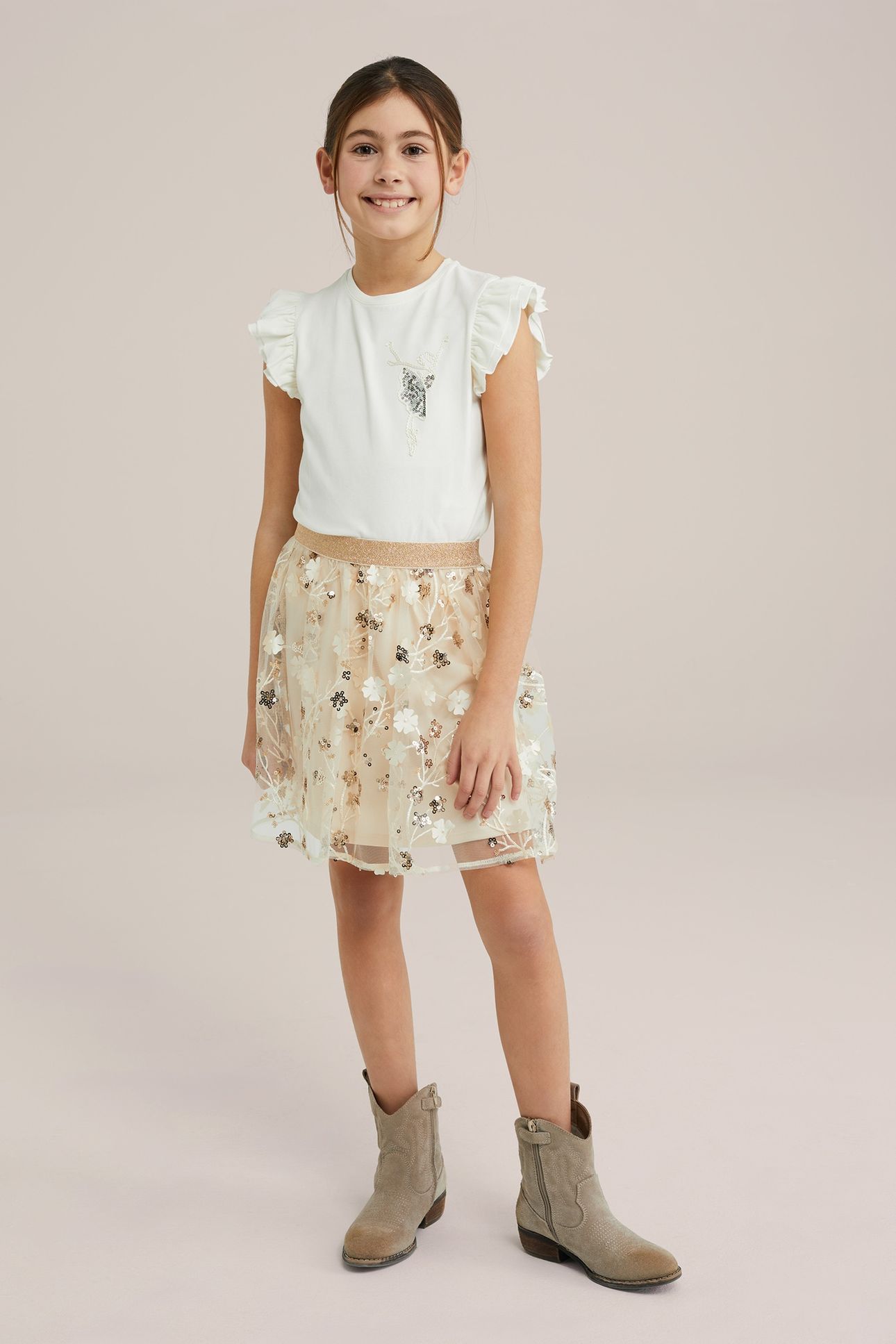 SKIRT MINI LENGTH BEIGE 2