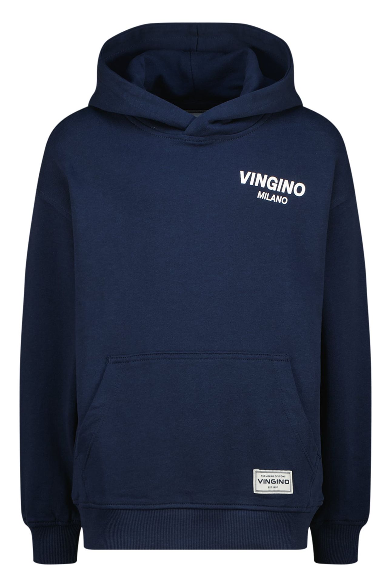 BOYS BASIC-HOODY SWEATER DARK BLUE 1